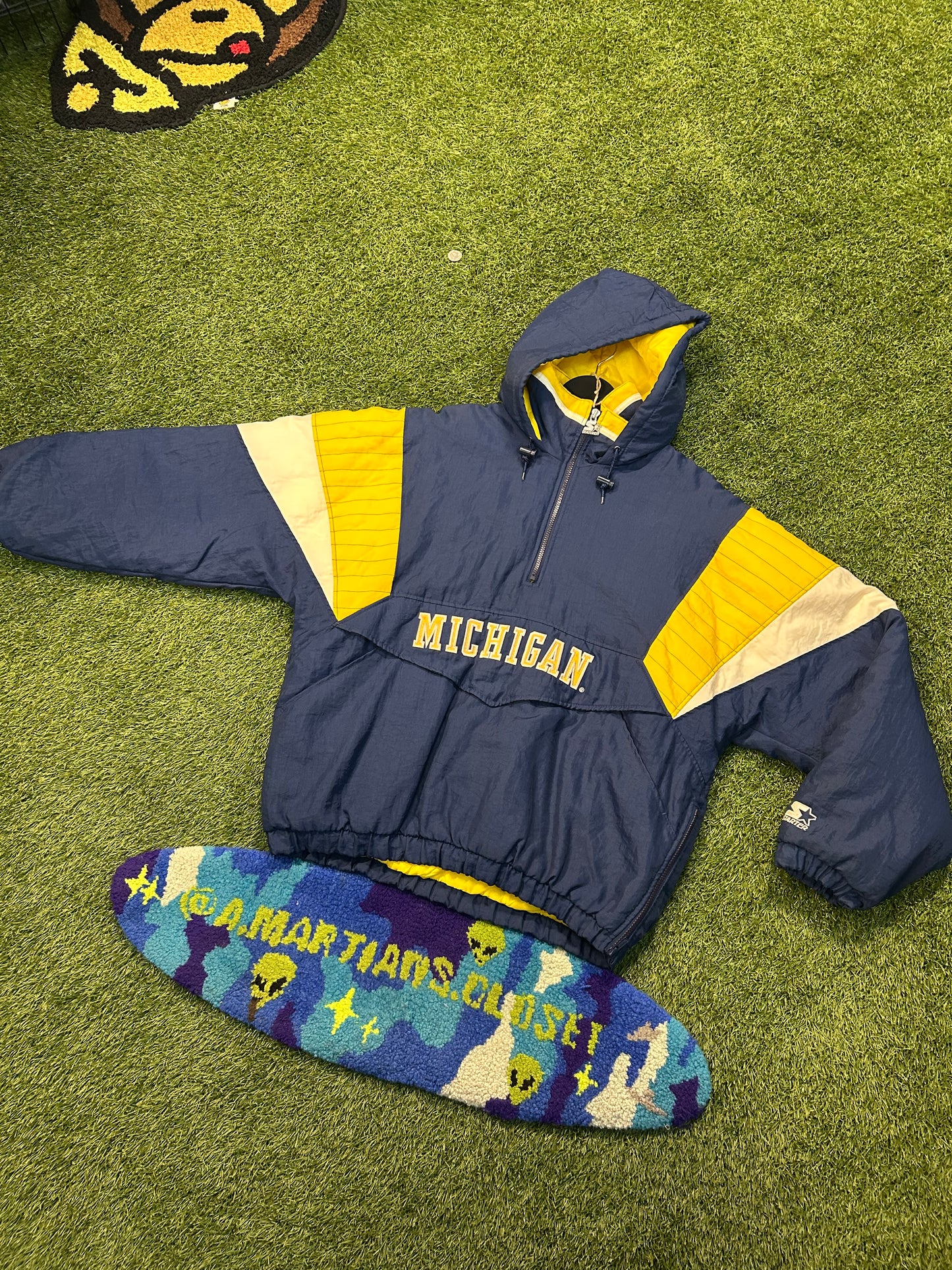 Vintage Michigan Wolverines Starter HalfZip Jacket