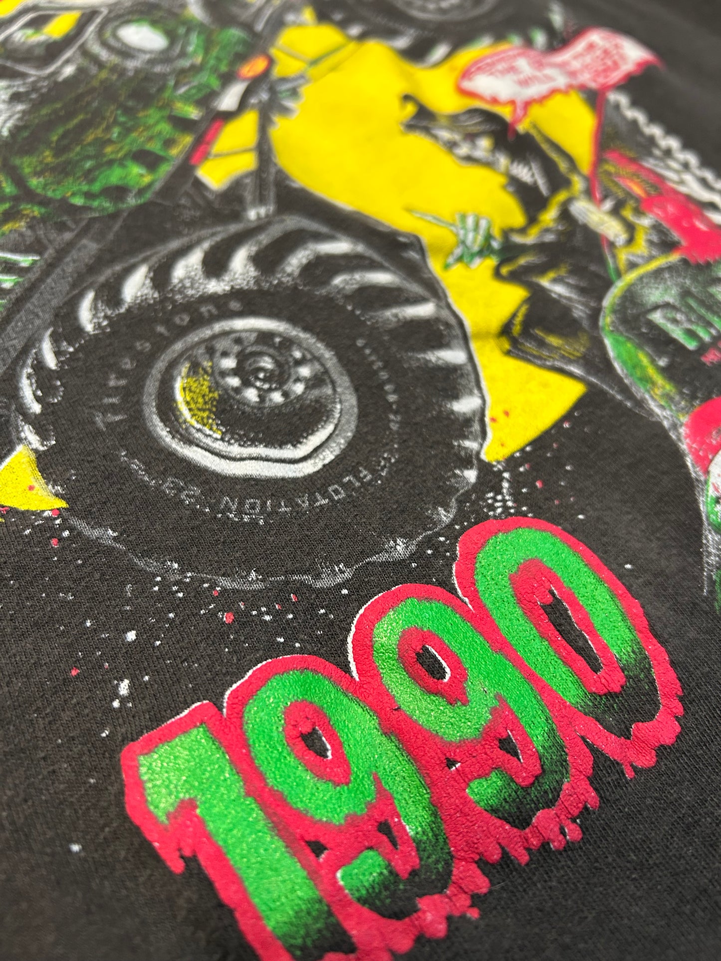 Rare Vintage 1990 Grave Digger Monster Truck Tee