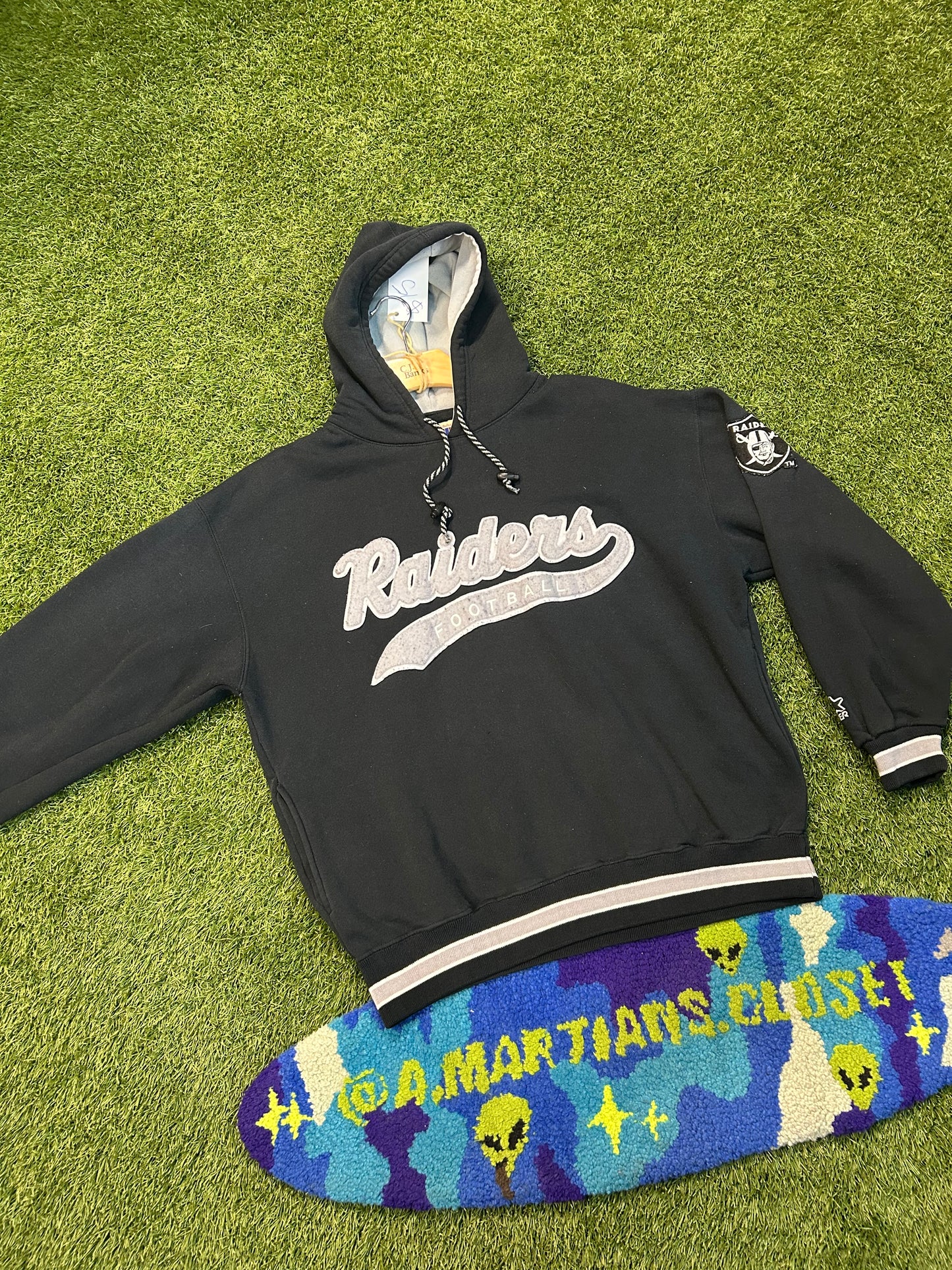 Vintage 90s Raiders Football Starter Hoodie W/Pockets