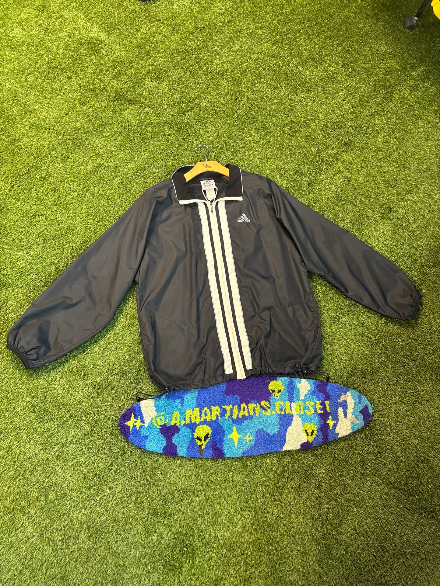 90s Vintage Adidas Vertical Front Stripe Jacket