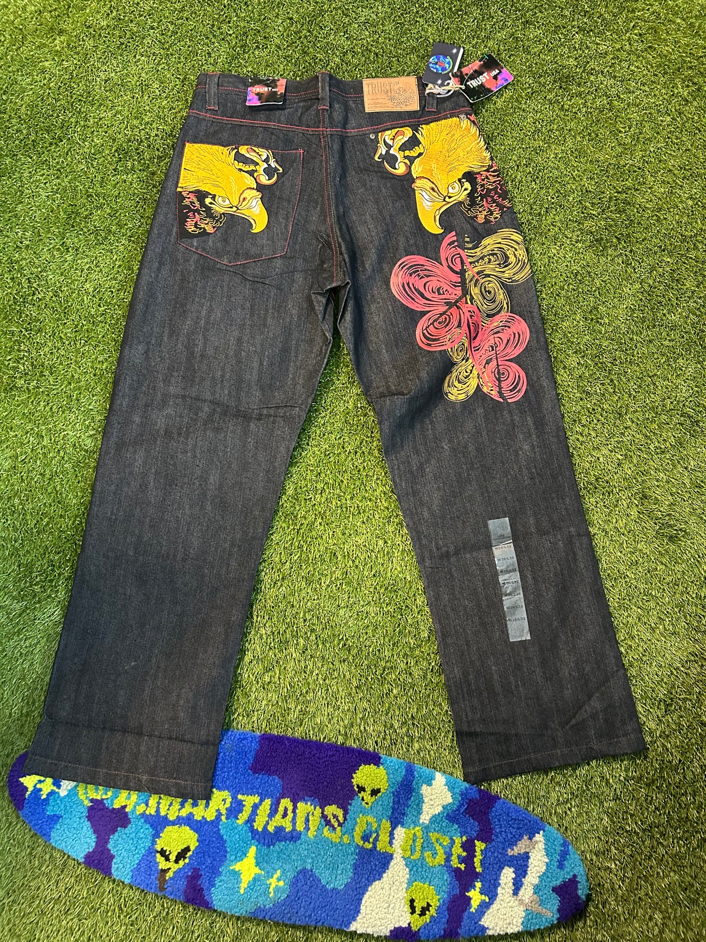 Y2K Golden Eagle Affliction Style Denim Jeans