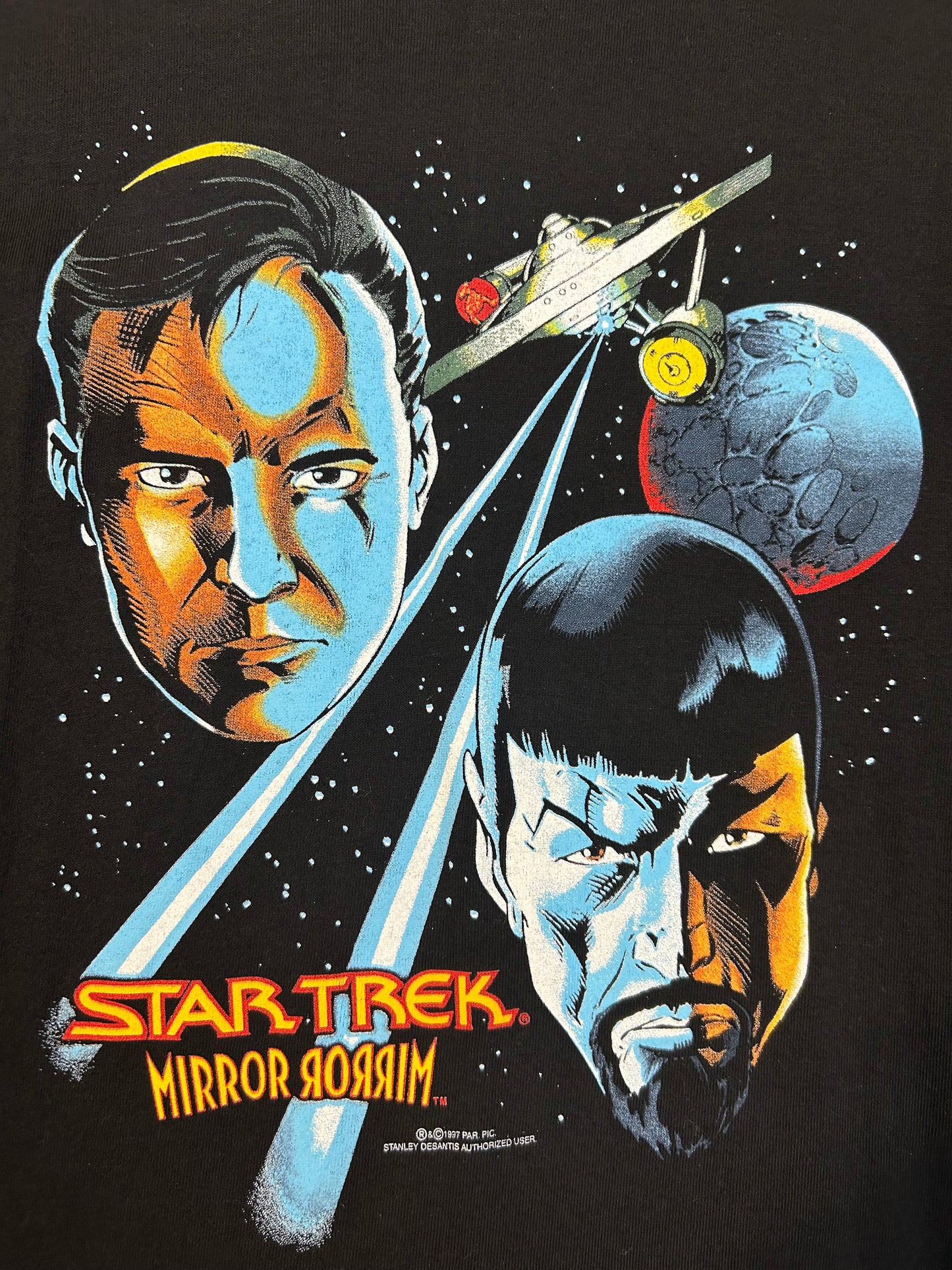 Vintage 1997 Star Trek Mirror Rorrim Tee