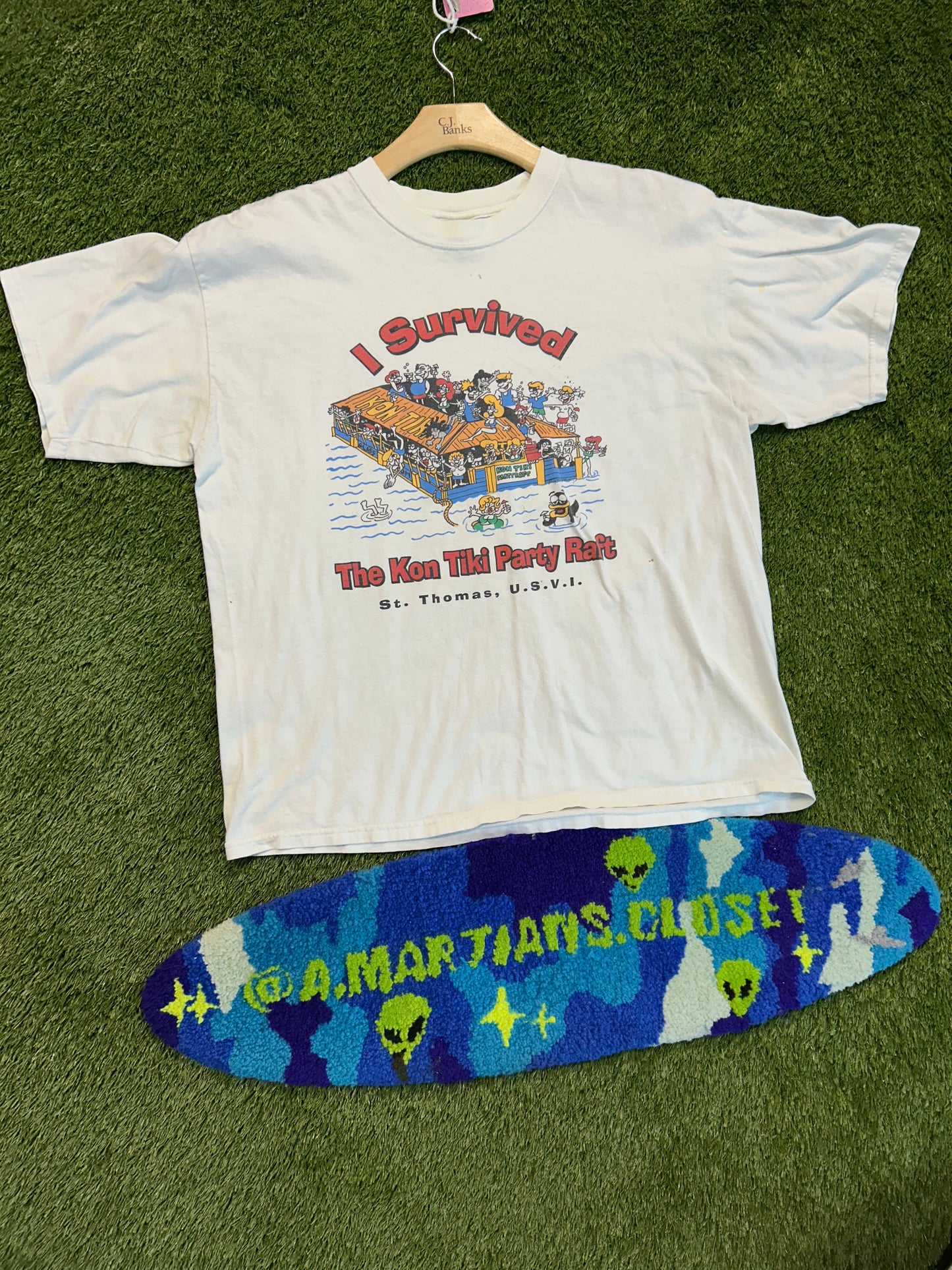 Vintage I Survived The Kon Toki Raft Tee