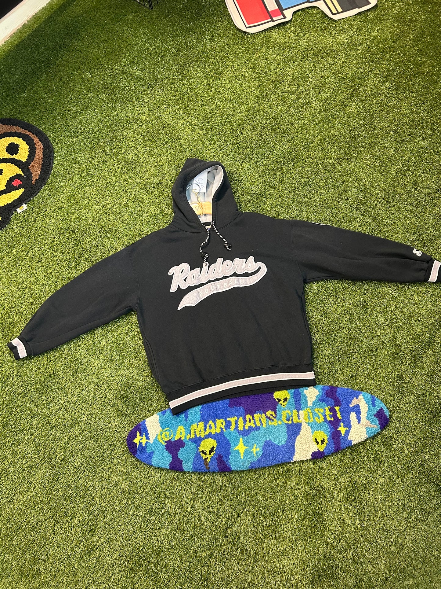 Vintage 90s Raiders Football Starter Hoodie W/Pockets