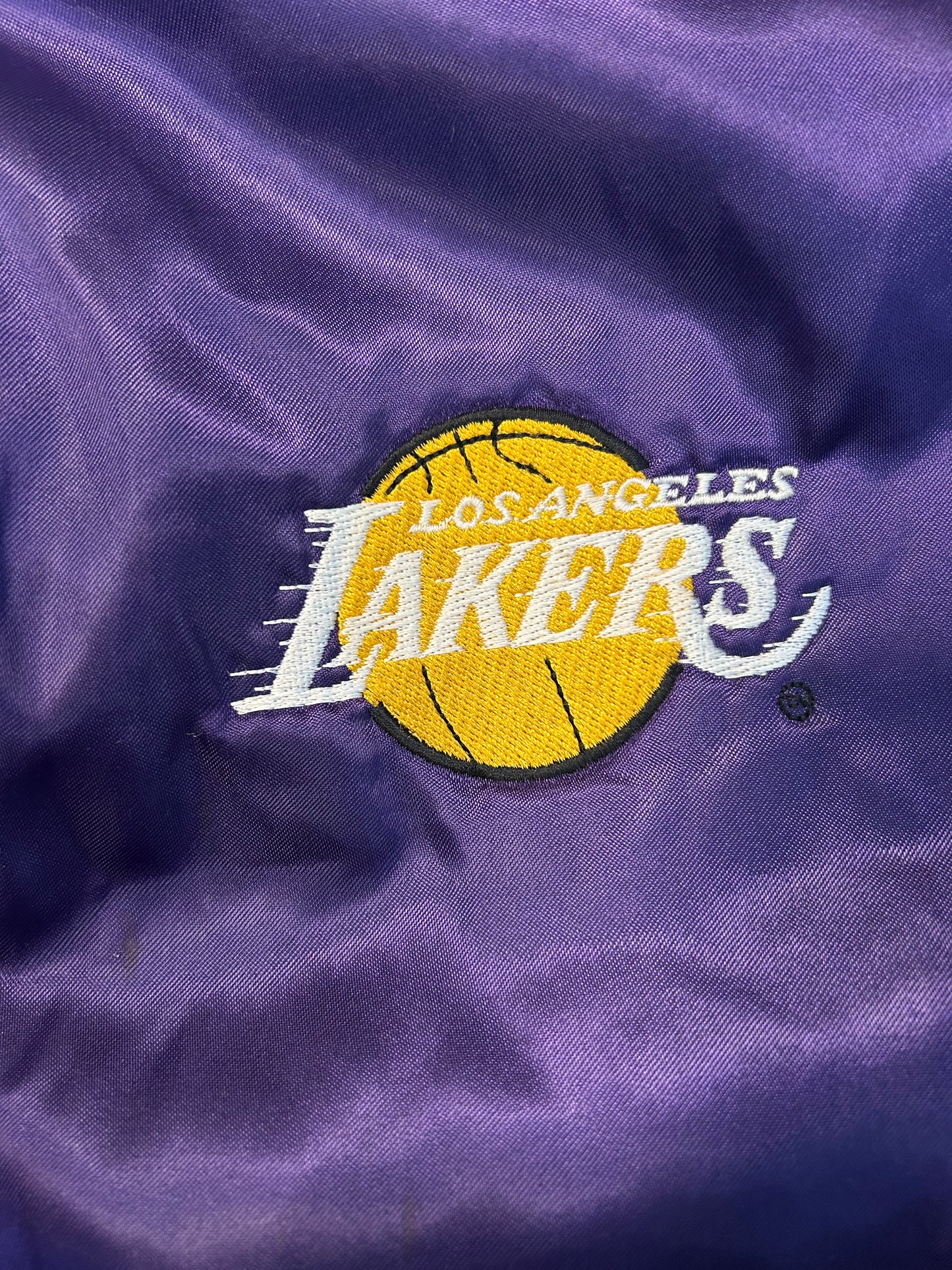 Vintage 80s Swingster Tag Los Angeles Lakers Satin Jacket