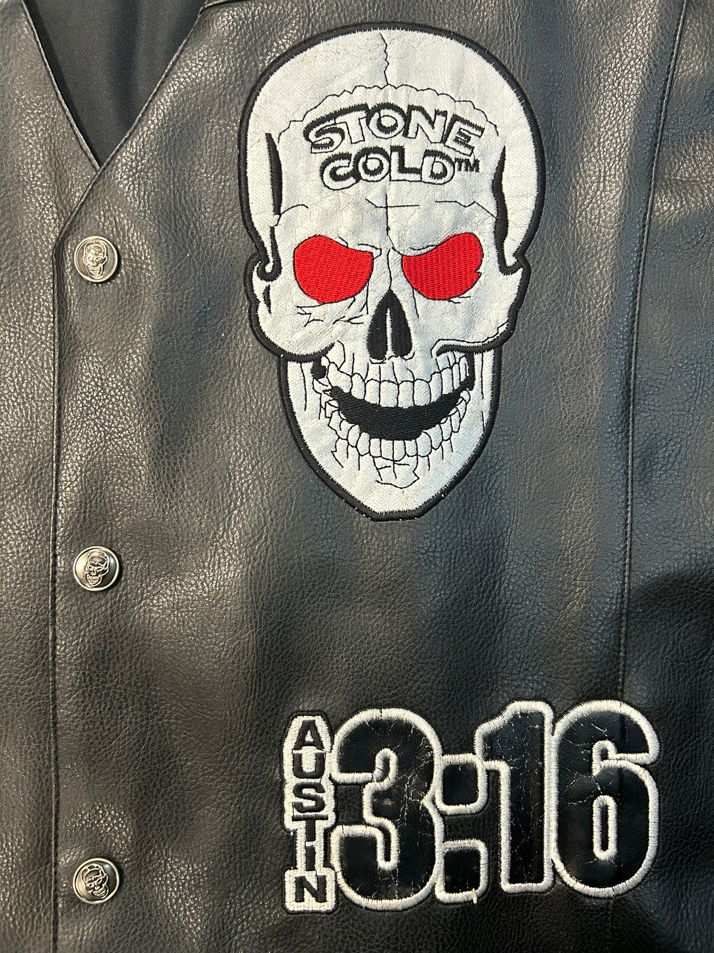 Y2K WWF Stone Cold Steve Austin Leather Vest