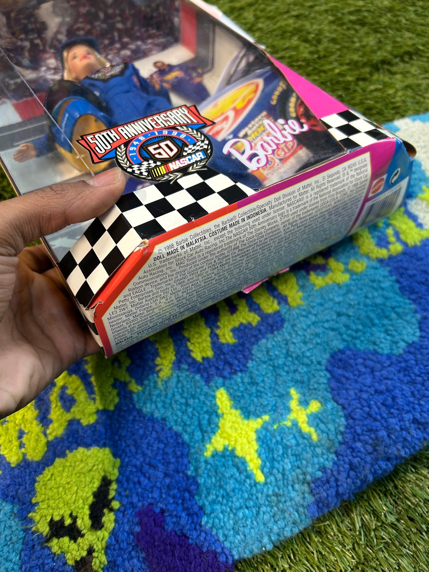 Vintage 1998 Collectable Barbie X NASCAR Hot Wheels 50th Anniversary