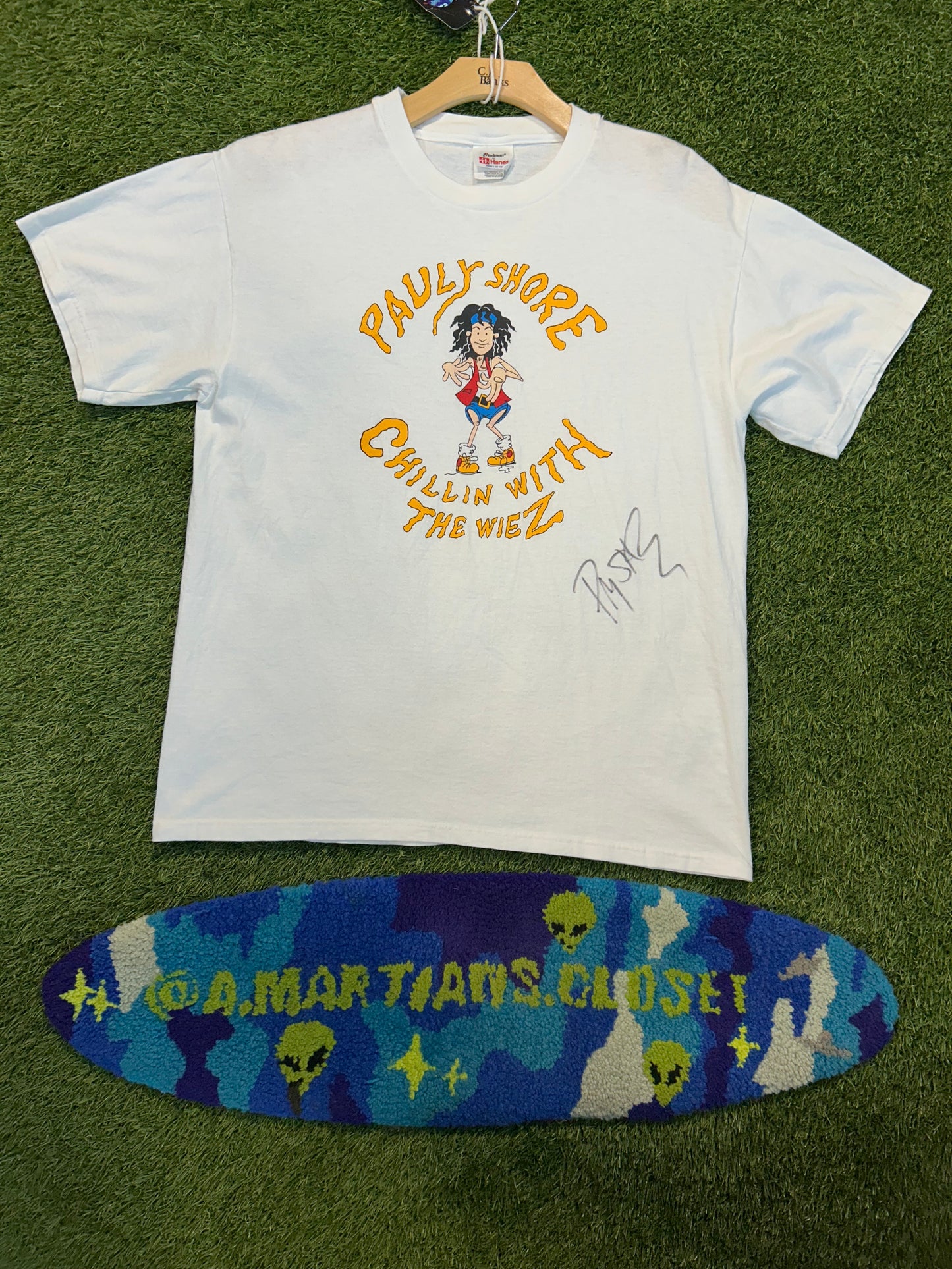 Y2K Pauly Shore Chillin With The Wiez Signed Tee