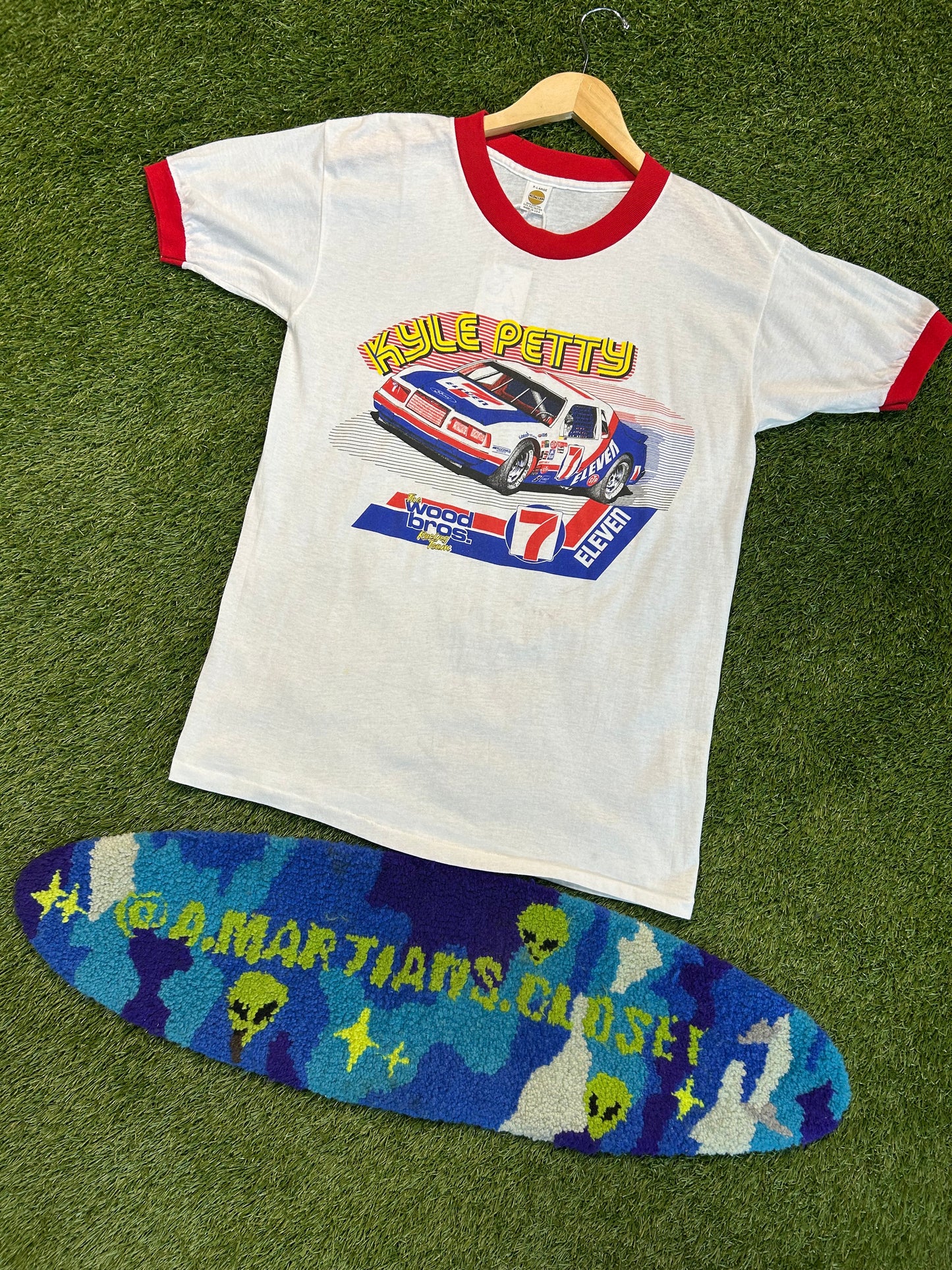 Vintage 90s The Wood Bros. Racing Team Kyle Petty #7 Tee