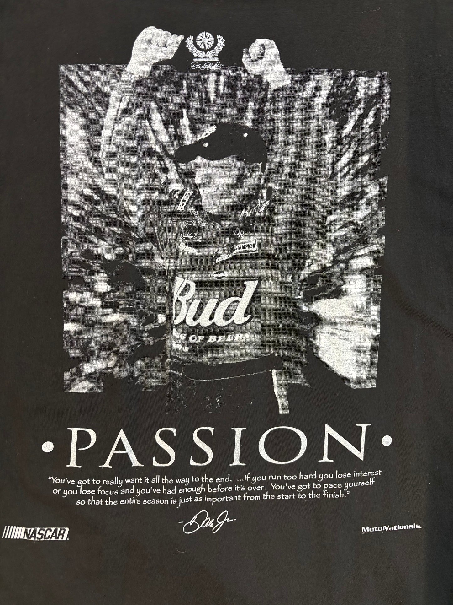 Dale Earnhardt Jr “Passion”Bud king of beers NASCAR T-shirt Size 2XL Rockit tag