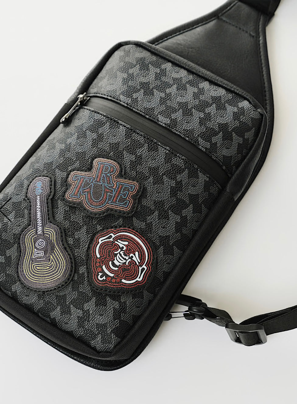 True Religion Patch Work Sling Bag