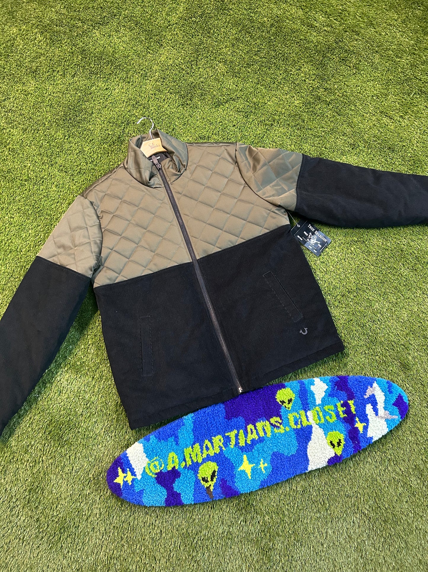 True Religion Quilted Corduroy Jacket