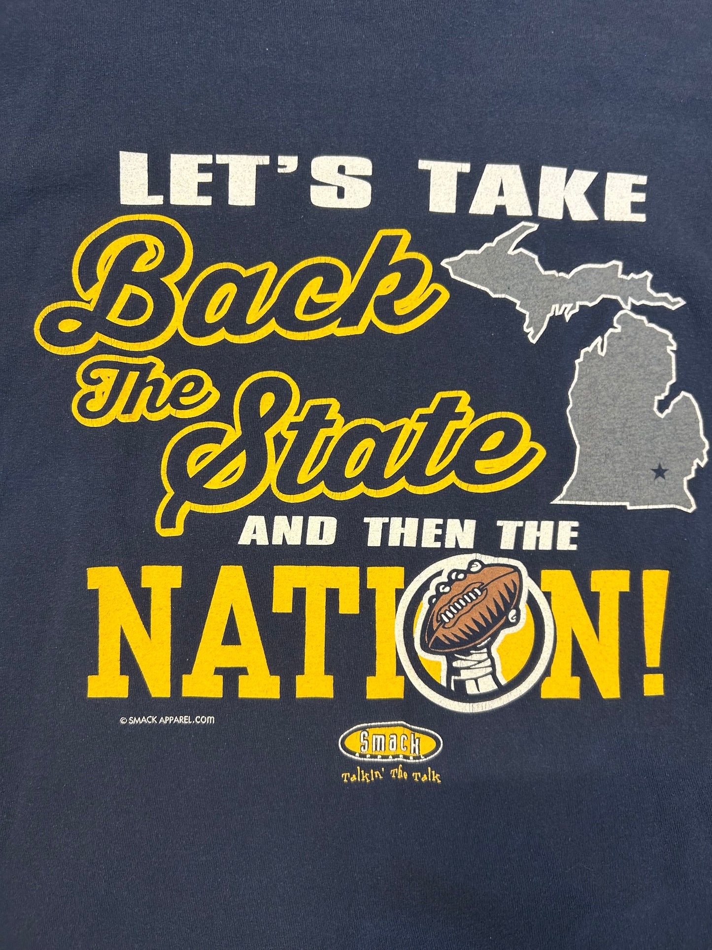 2014 Michigan University Member Of Harbaughnation L/Sleeve Tee