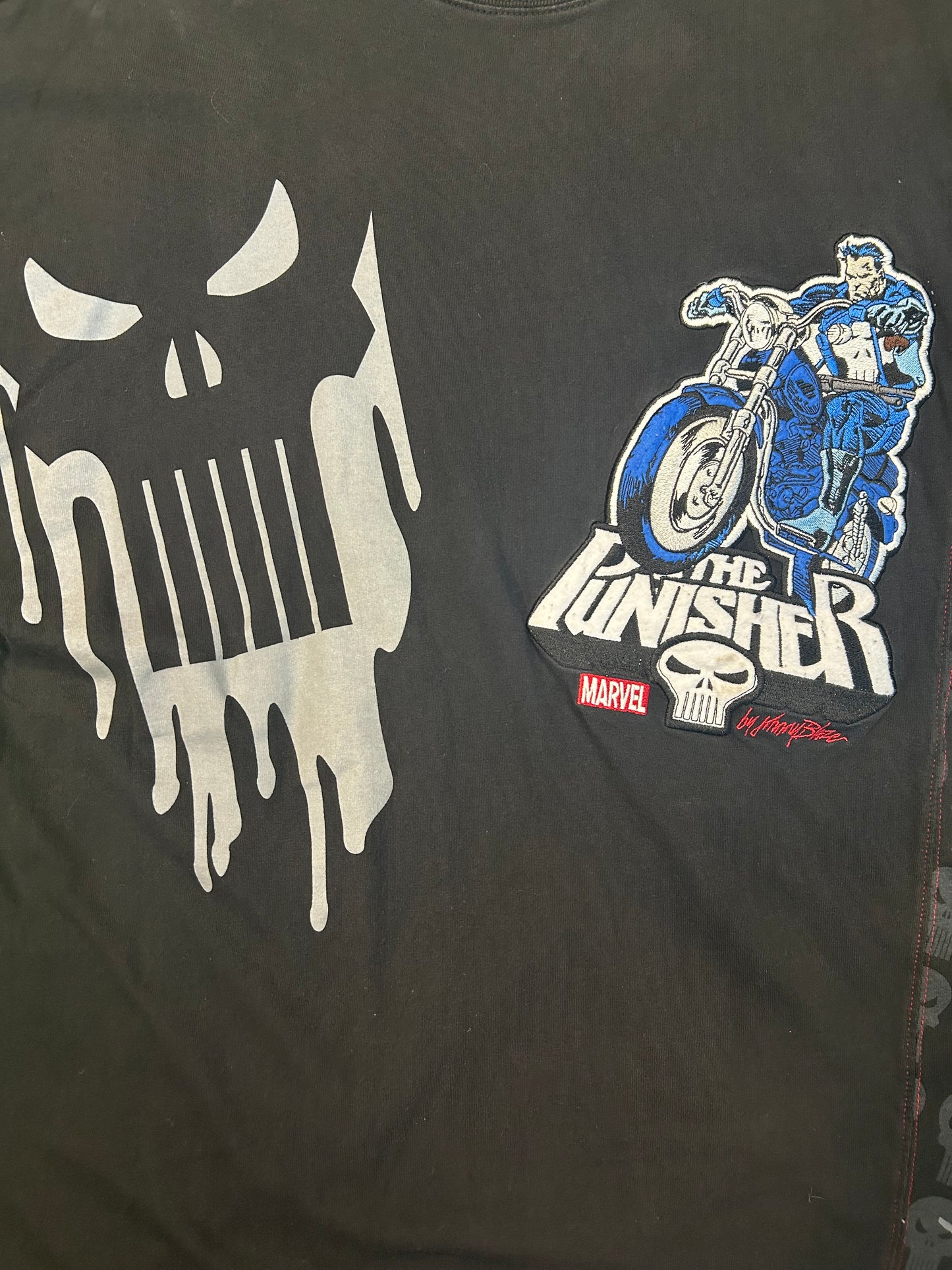 Rare Vintage Marvel X Johnny Blaze Punisher Tee