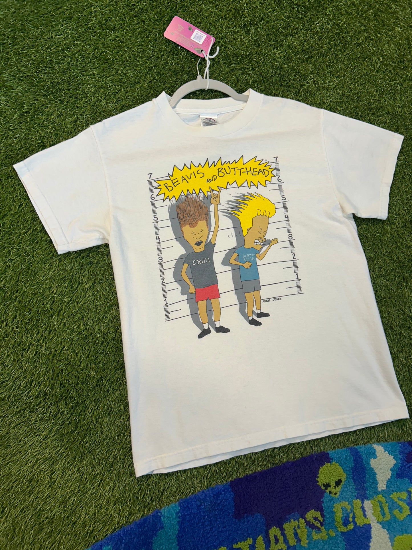 Y2K Beavis And Butthead Delta Pro Weight Tag Tee