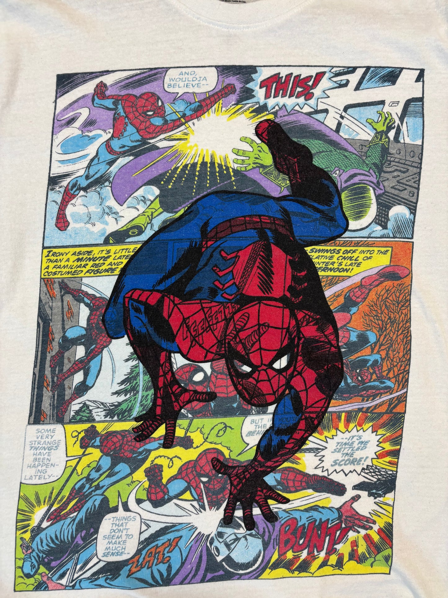 Marvel Spiderman Comic Page Tee