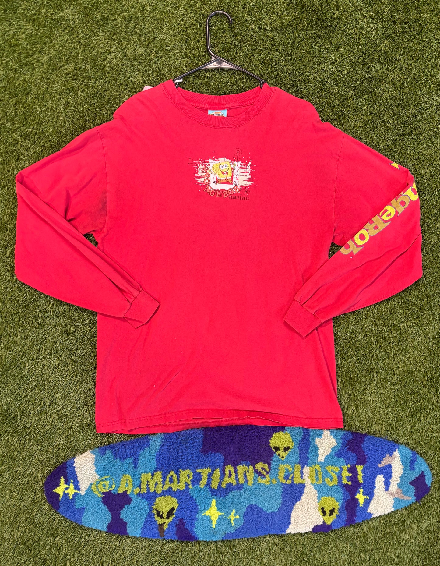Vintage SpongeBob Mr. Krabs Smelly Smells Long Sleeve Shirt