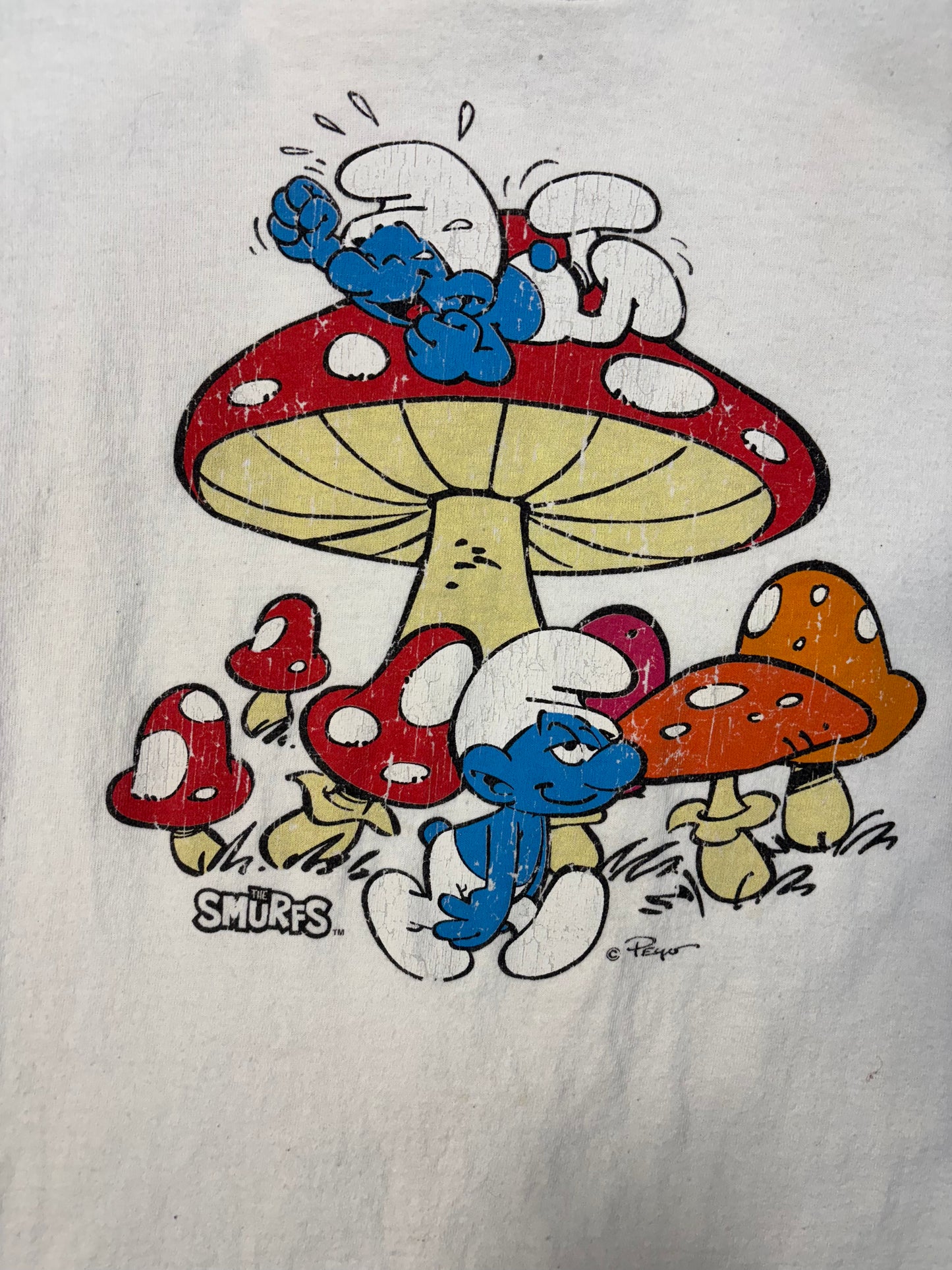 New Age Smurfs White Tee