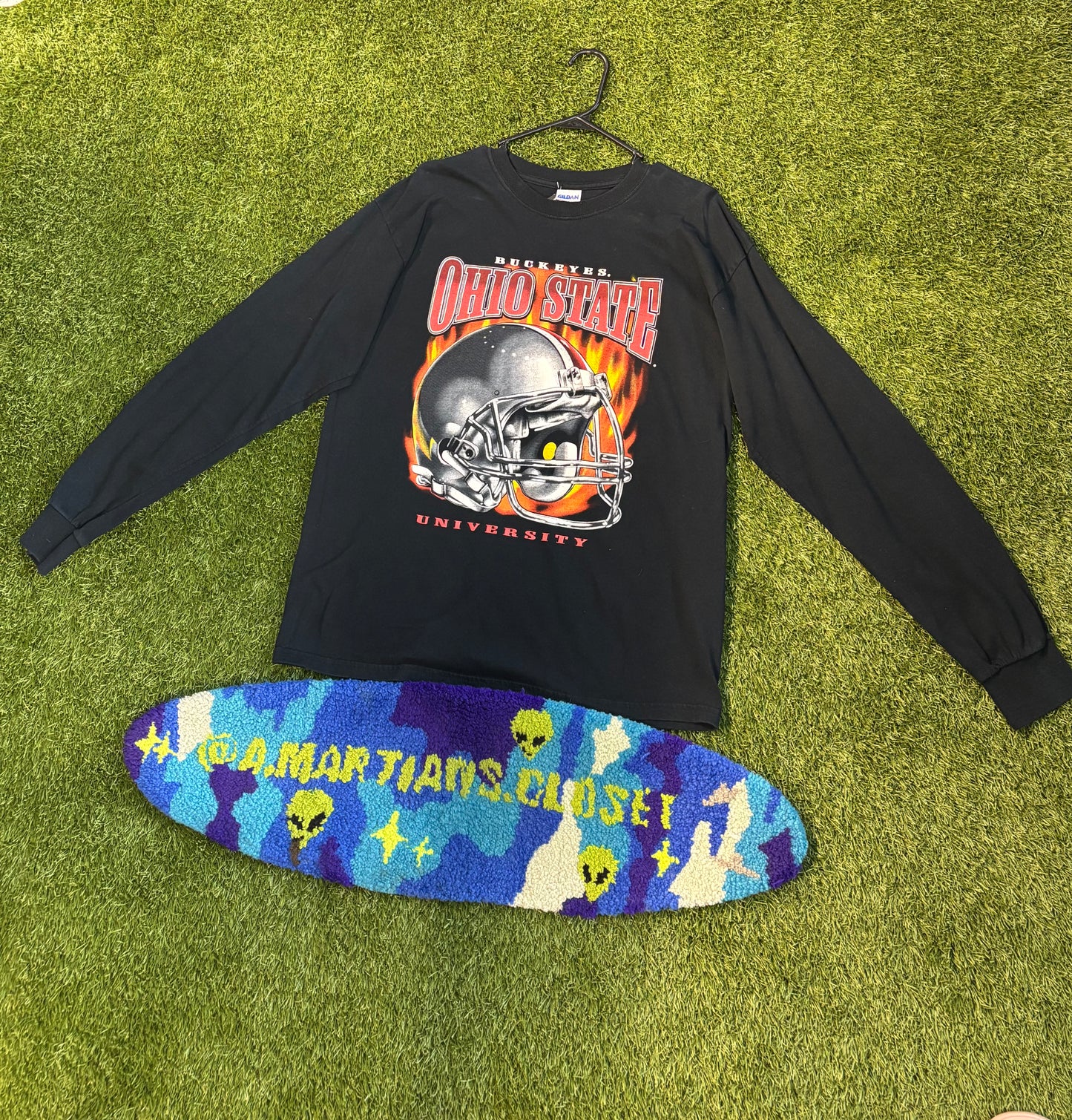 Vintage 90s Ohio State Buckeyes University Long Sleeve Tee