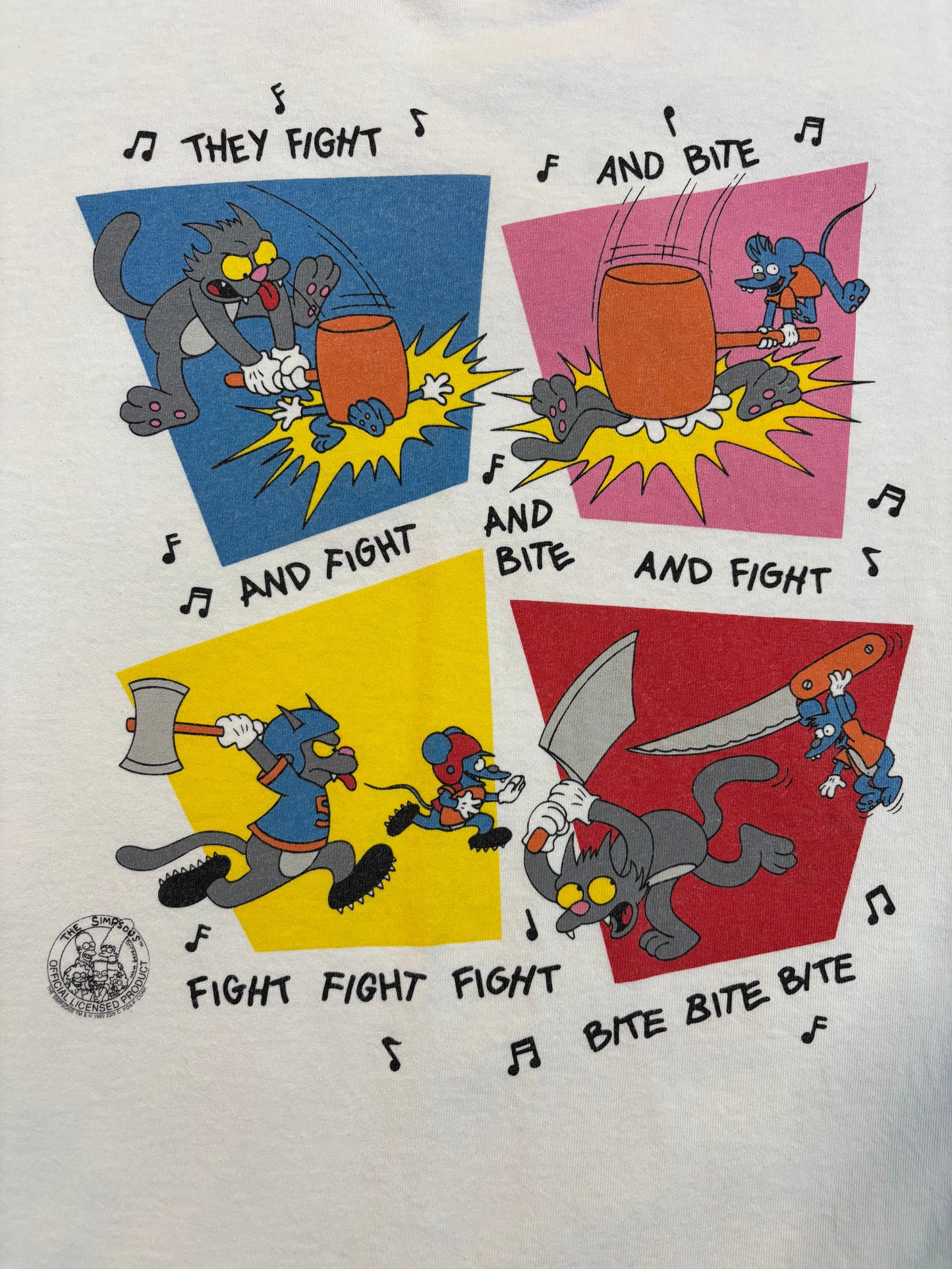 Rare Vintage 1992 The Simpsons Itchy And Scratchy Show
