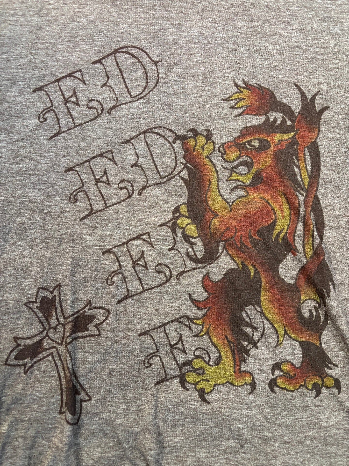 Y2K ED Hardy Tattoo Vintage Wear Tee