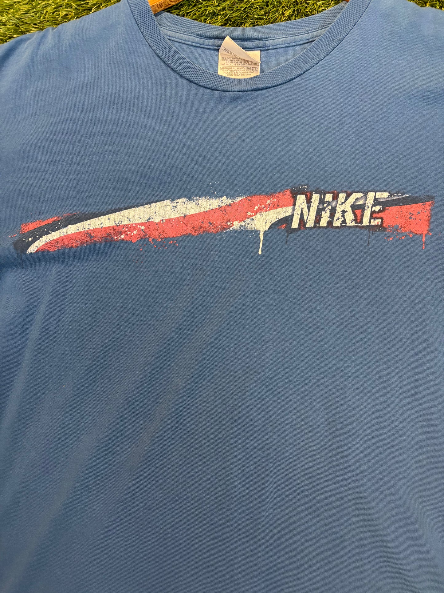 Vintage 90s Nike Flag Stripe Tee