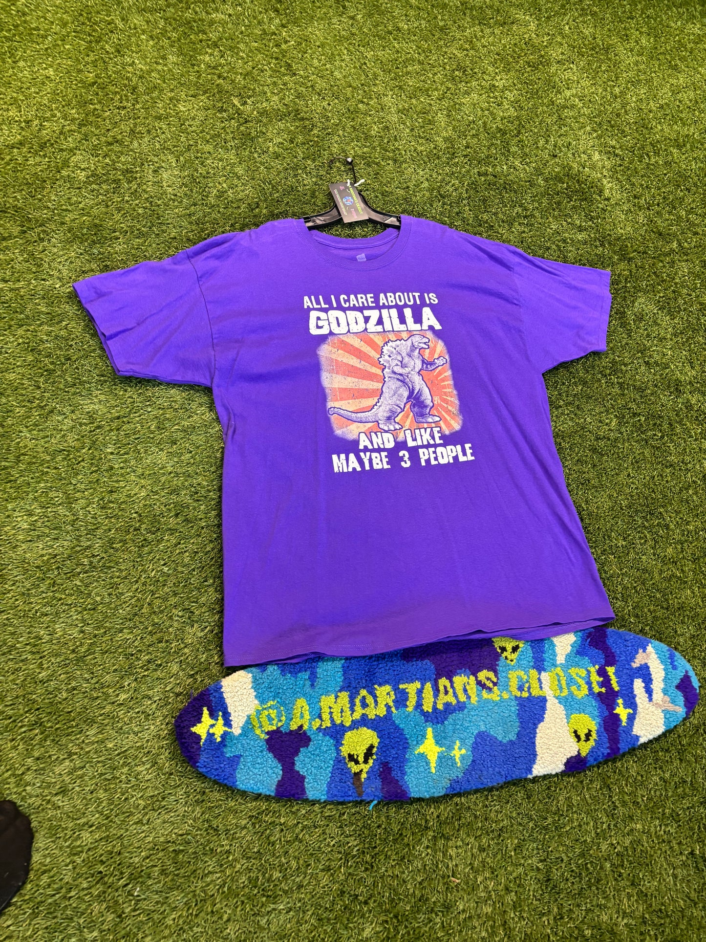 Vintage Printed GodZilla Tee