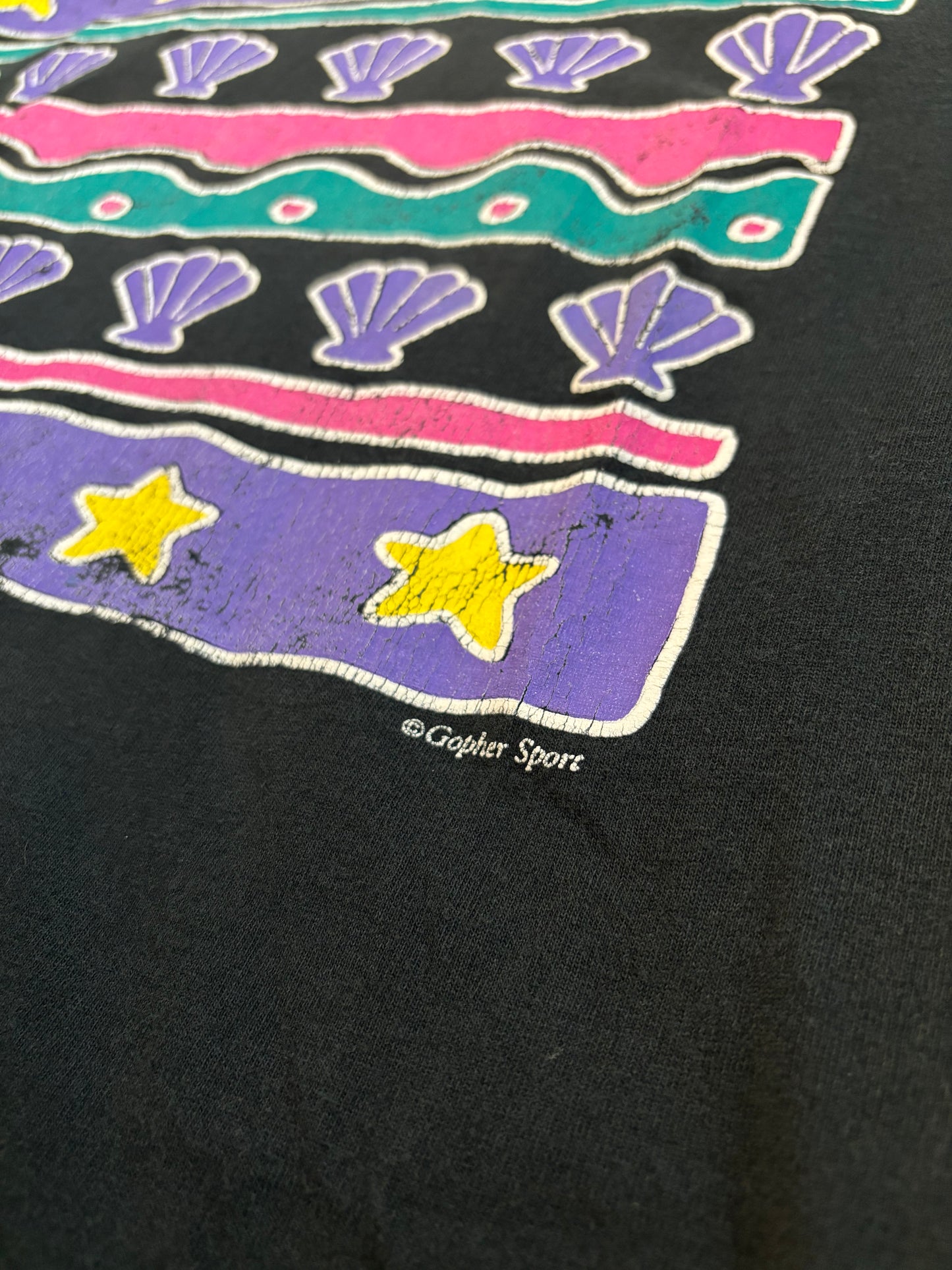 Vintage 90s Gopher Sport Stars & Shells Tee