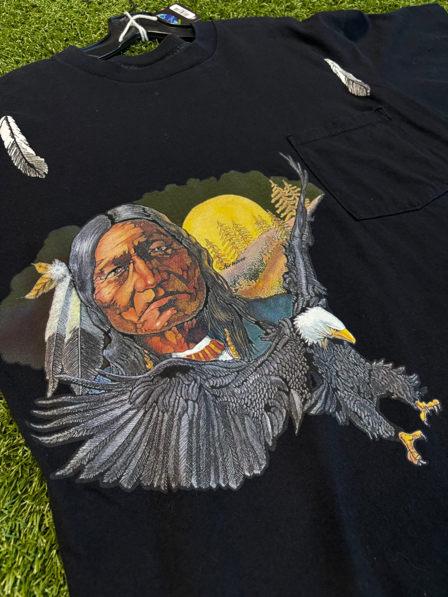 Vintage Native American Side Graphic Tee