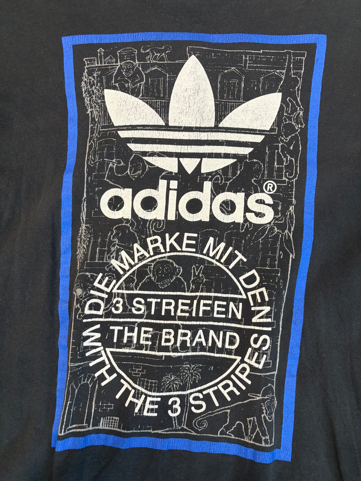 Vintage Adidas 3 Streifen Tee