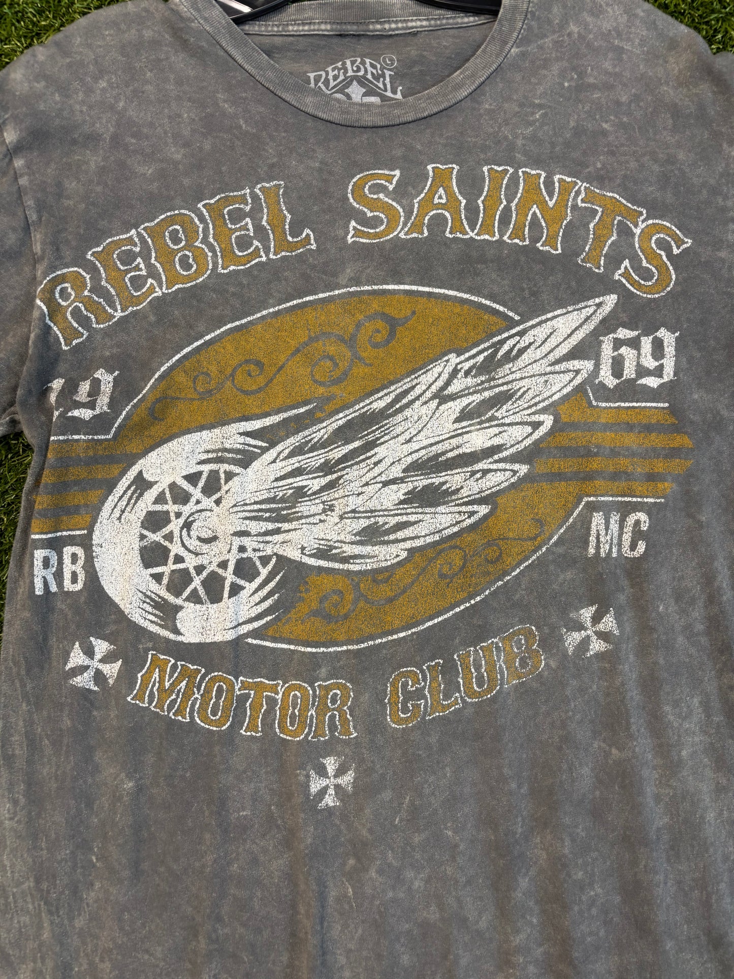 Vintage Rebel Saints Motor Club Tee