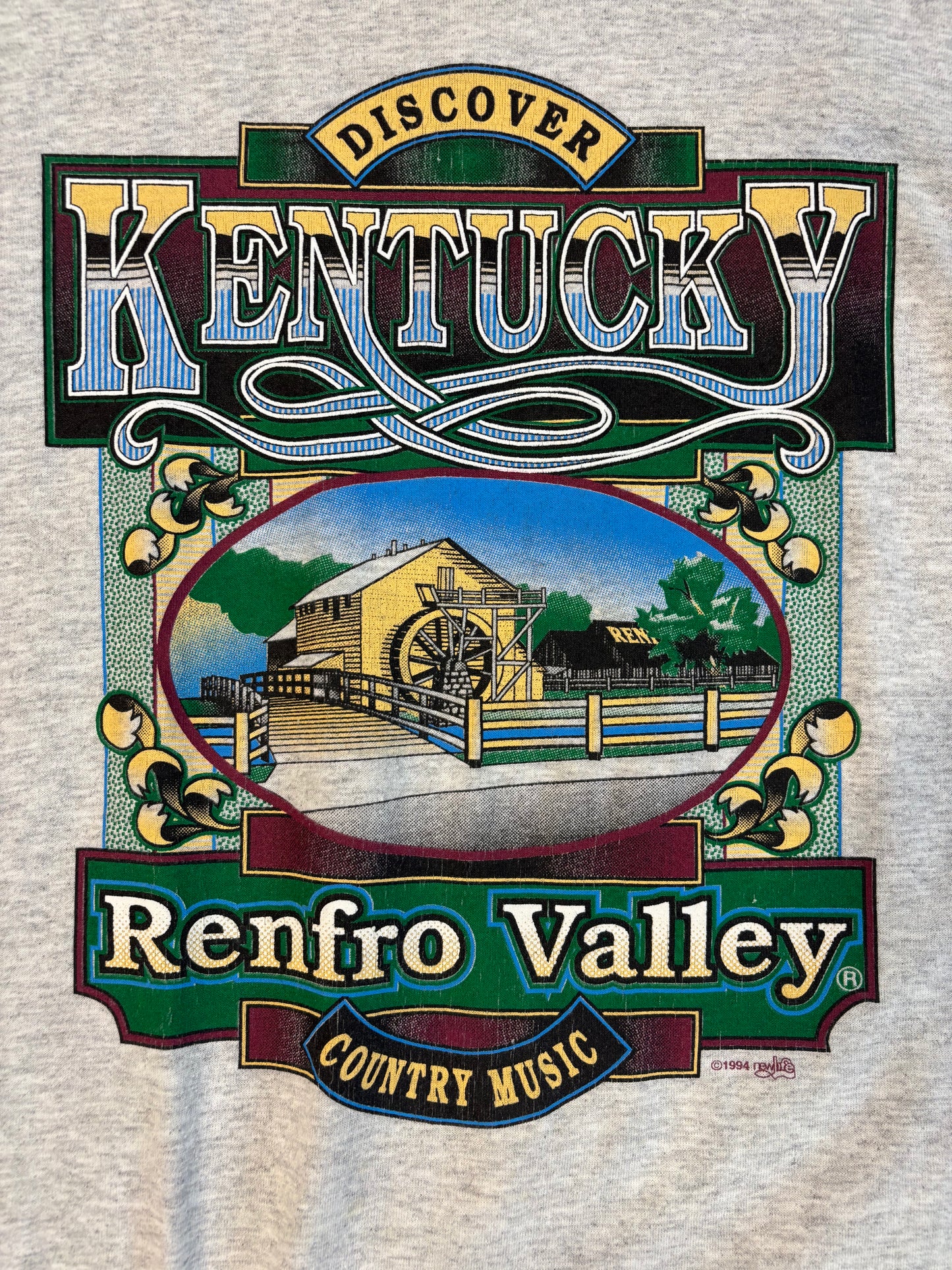 Vintage 1994 Discover Kentucky Renfro Valley Country Music Tee