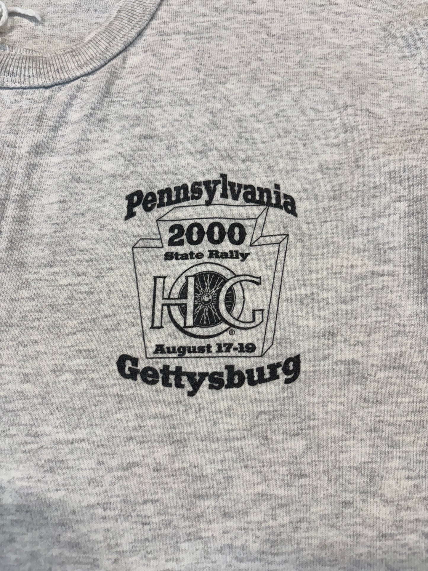 Y2K Gettysburg Pennsylvania Rally Into The Millennium Cutoff Tee