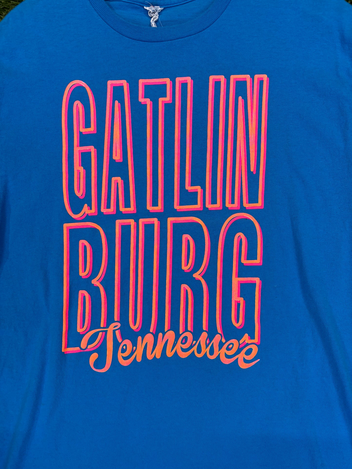 Gatlinburg Tennessee Delta Pro Weight Neon Tee