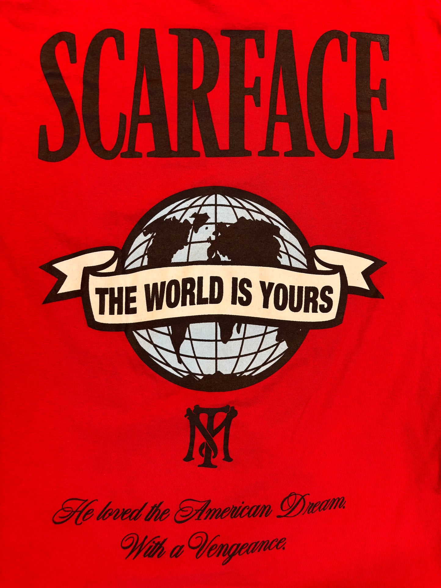 Scarface Tony Montana The World Is Yours Graphic Tee