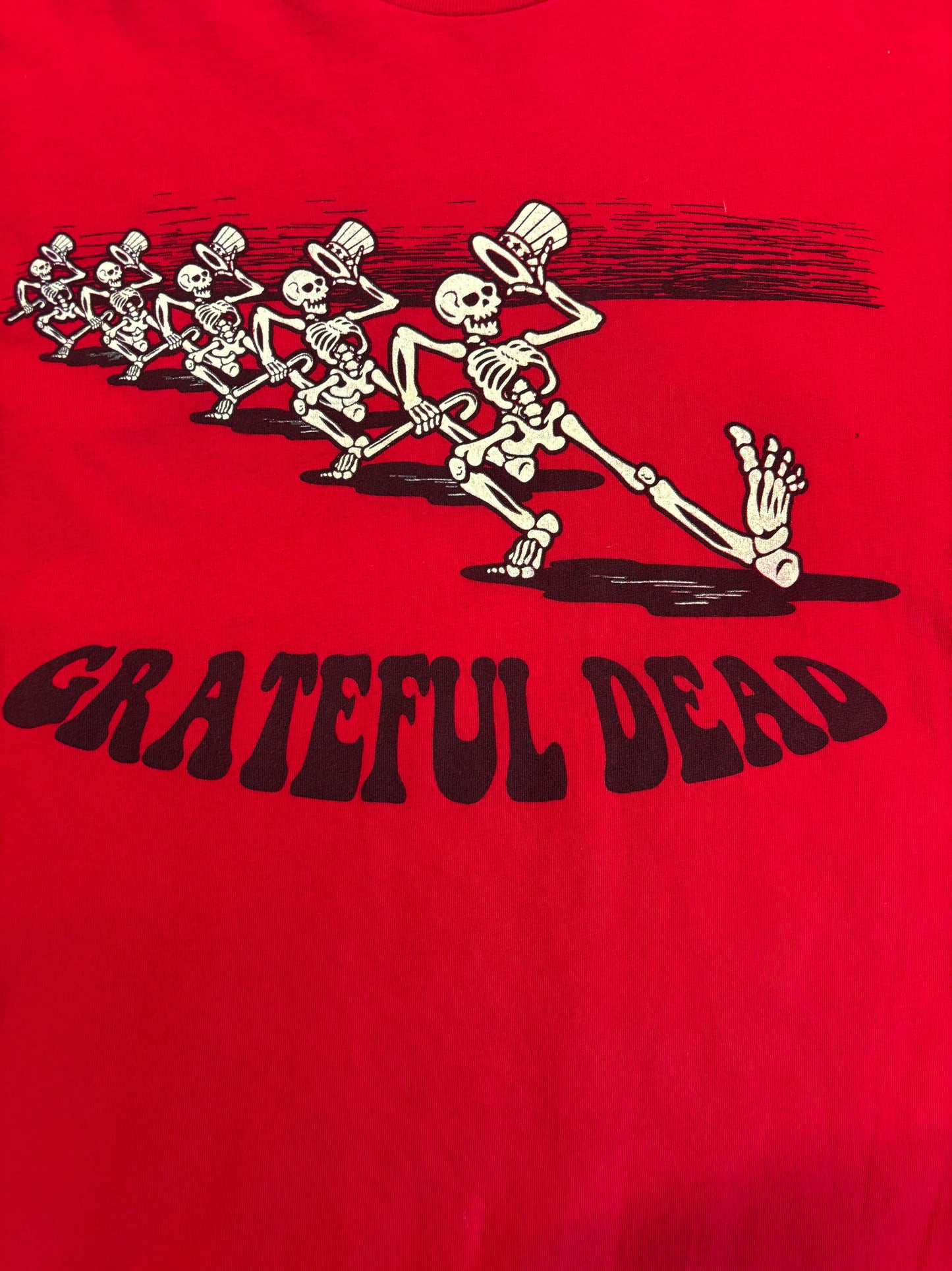New Age Grateful Dead Skeleton Line Dancing Tee