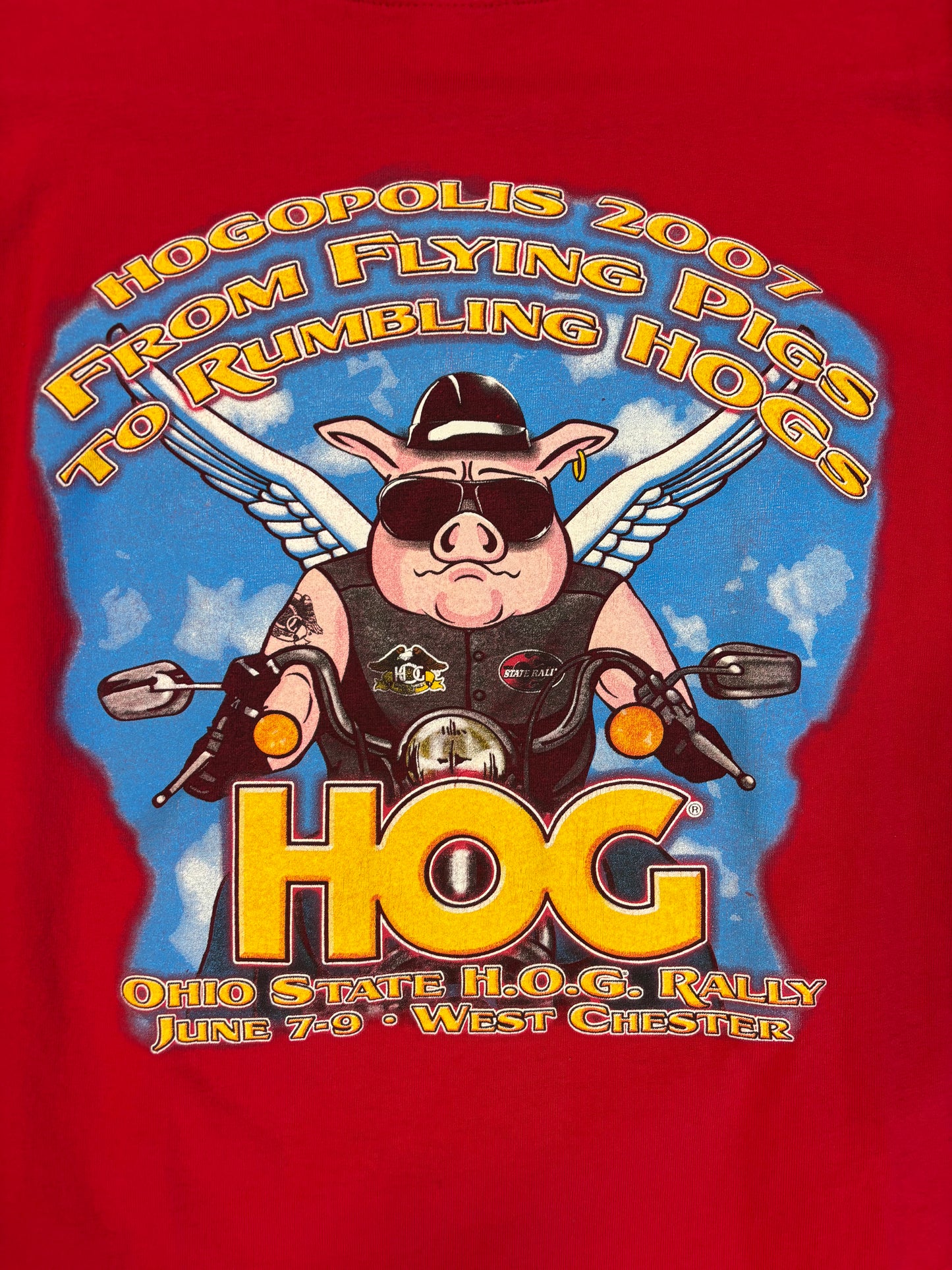 Y2K Hogopolis 2007 Ohio State H.O.G. Rally West Chester Tee