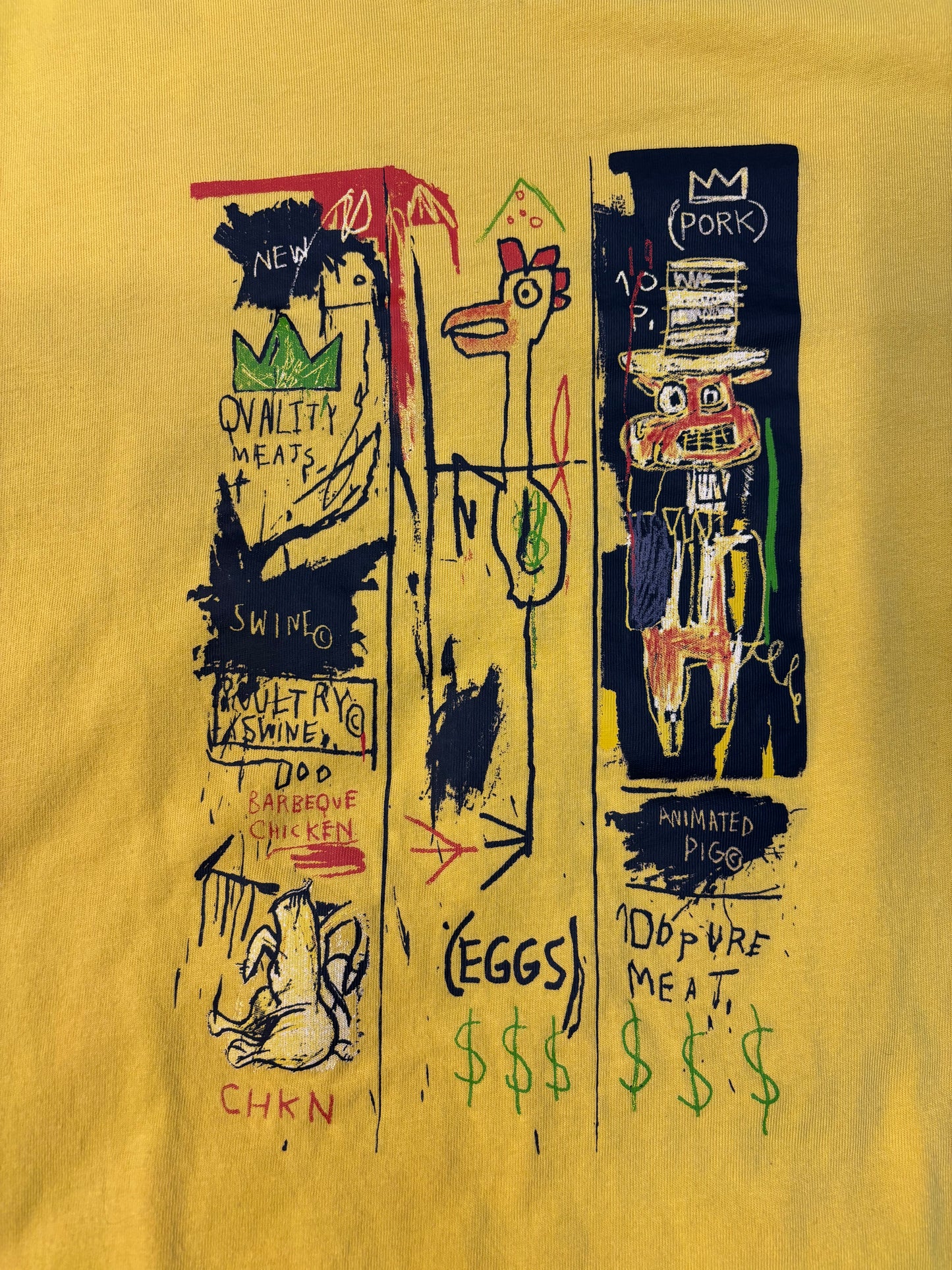 Uniqlo UT Archive (Jean Michel Basquiat) Yellow Tee