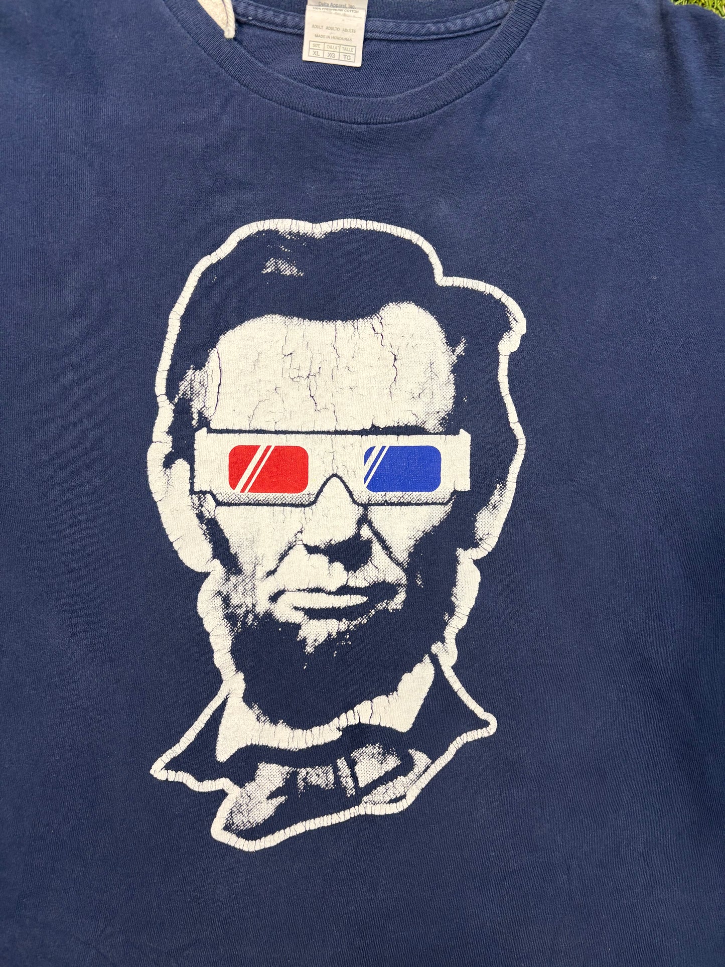 Abraham Lincoln 3D Glasses Tee