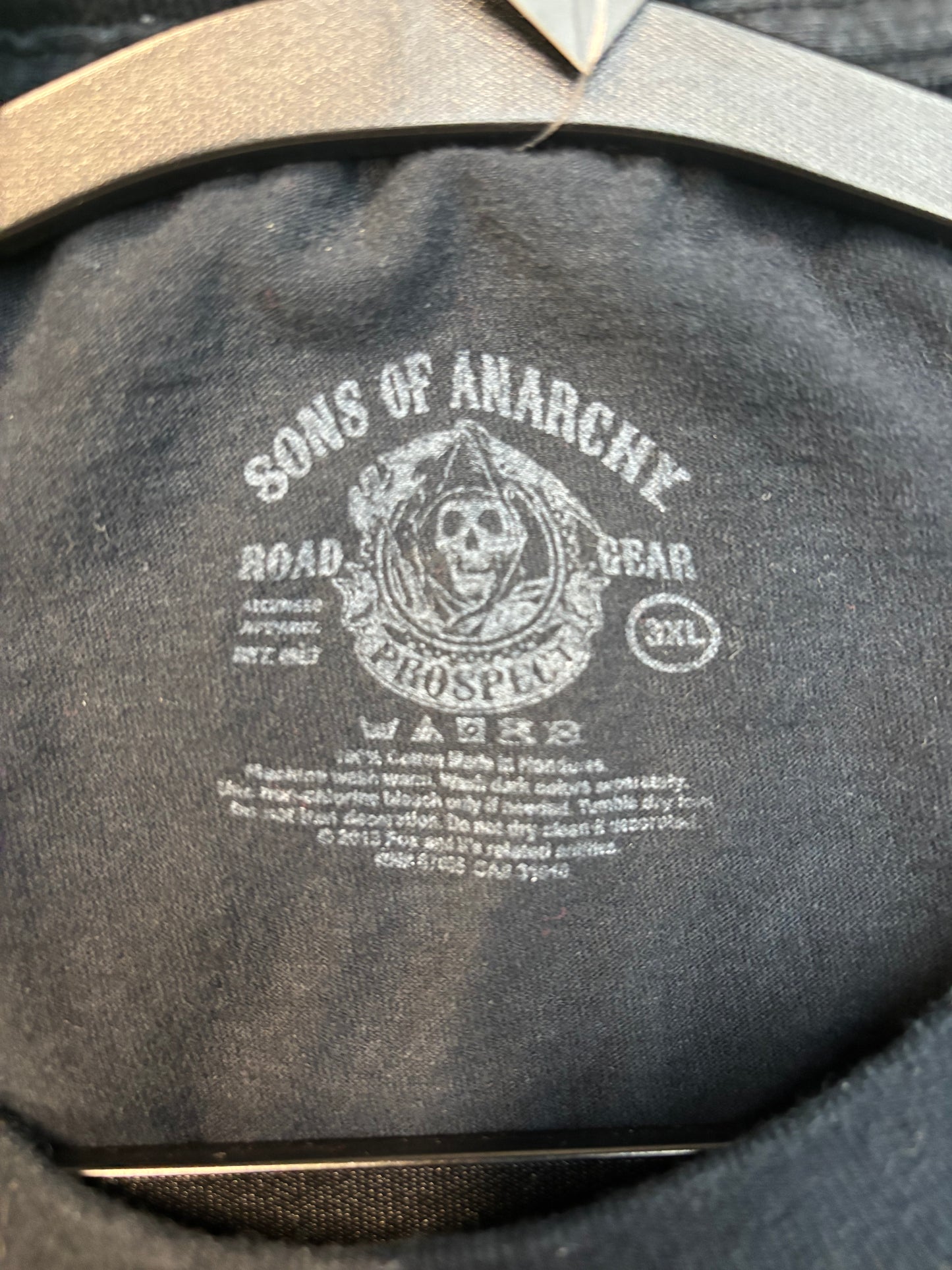 New Age Sons Of Anarchy Reaper Cross Rifle S.O.A. Logo Tee