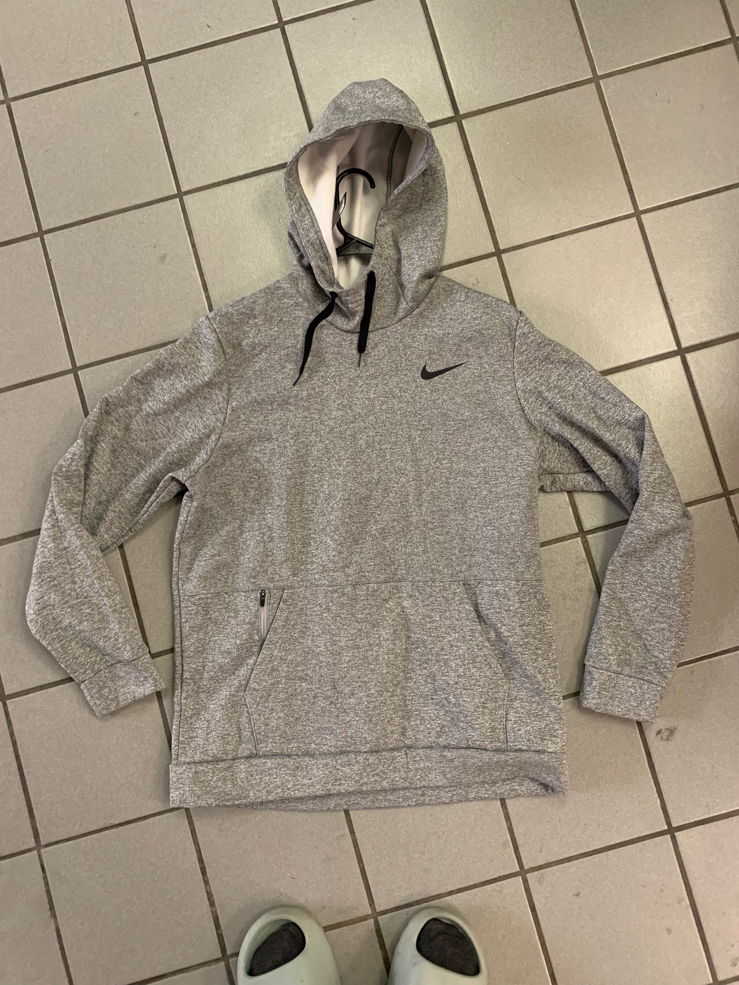 Nike Dri-Fit Hoodie size L Heather Grey