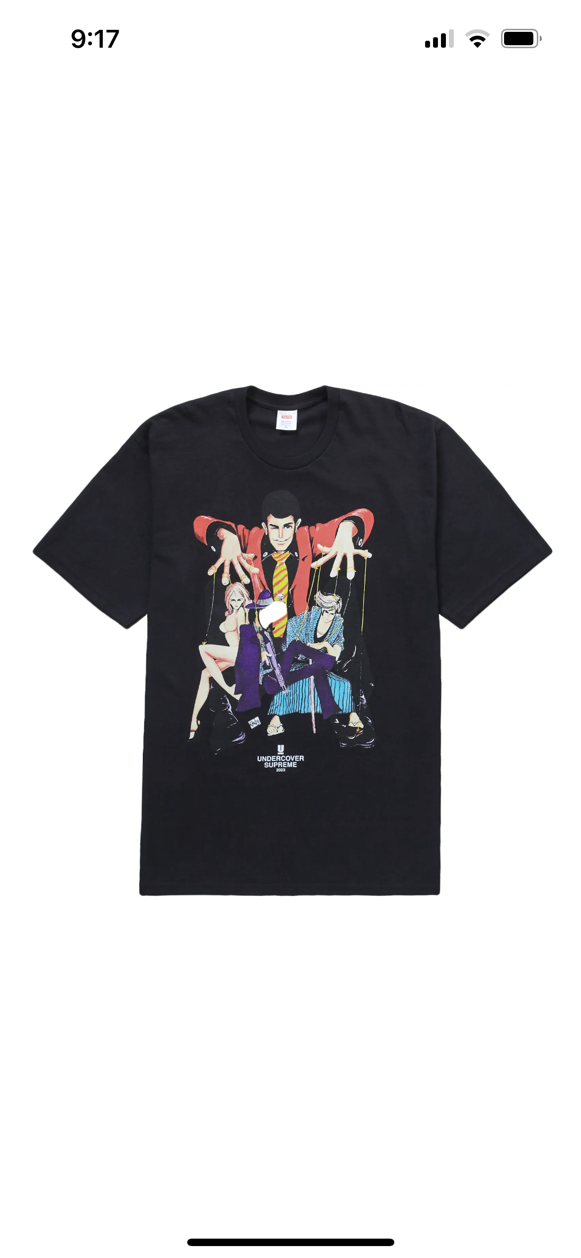 supreme undercover Lupin tee-