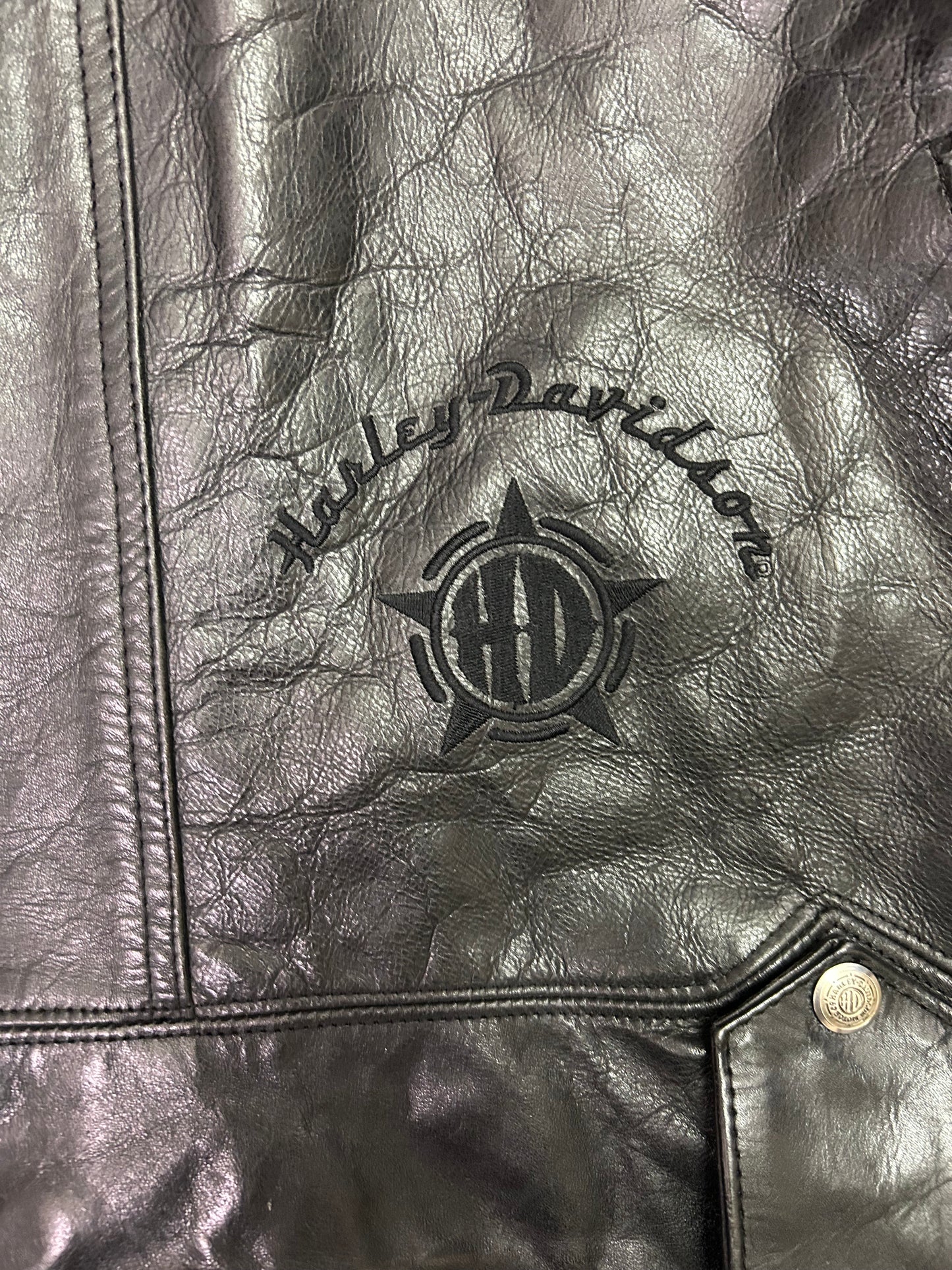 Vintage 2000s Harley Davidson Leather Jacket