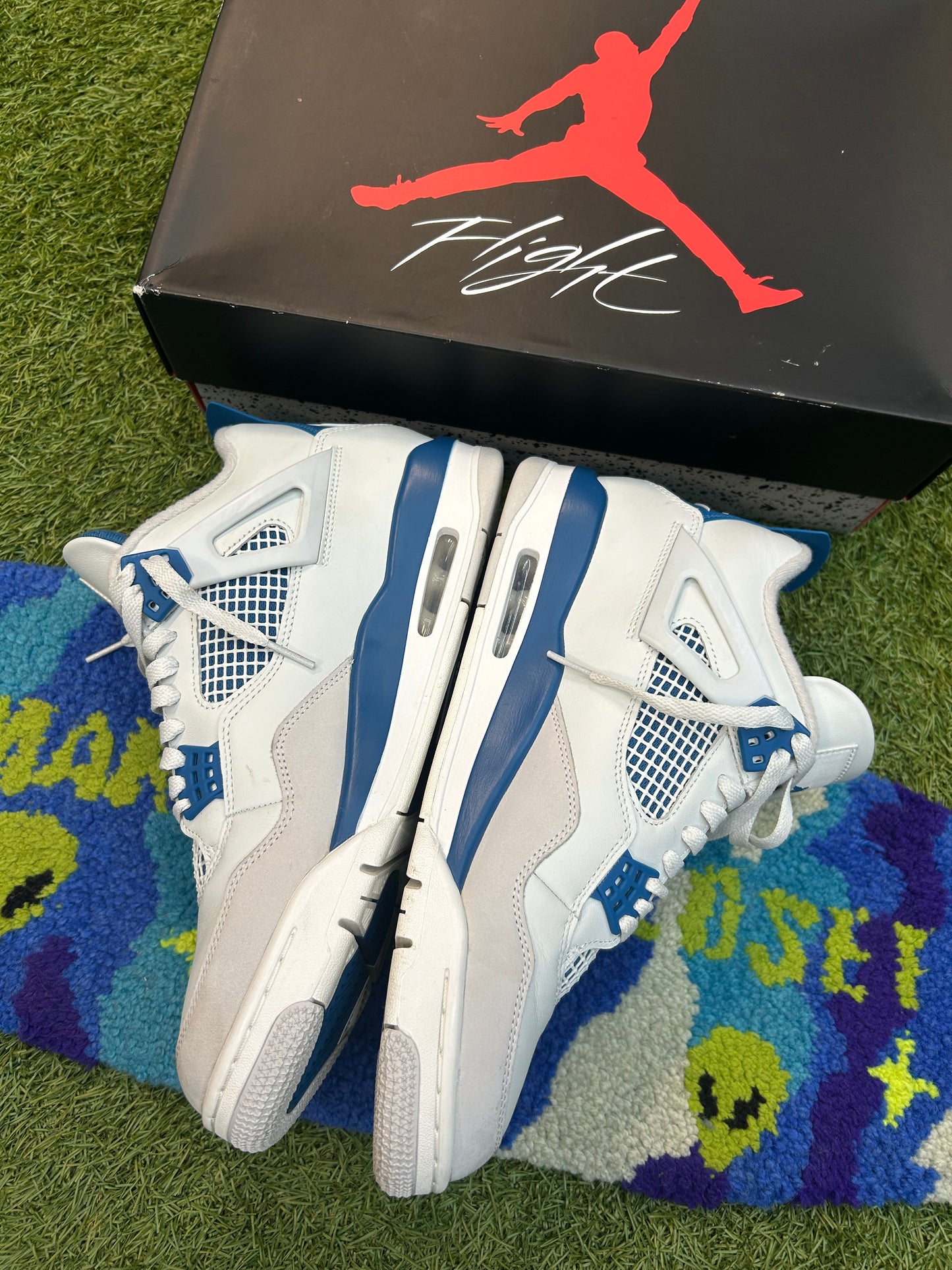 Jordan 4 Retro Military Blue(Used)