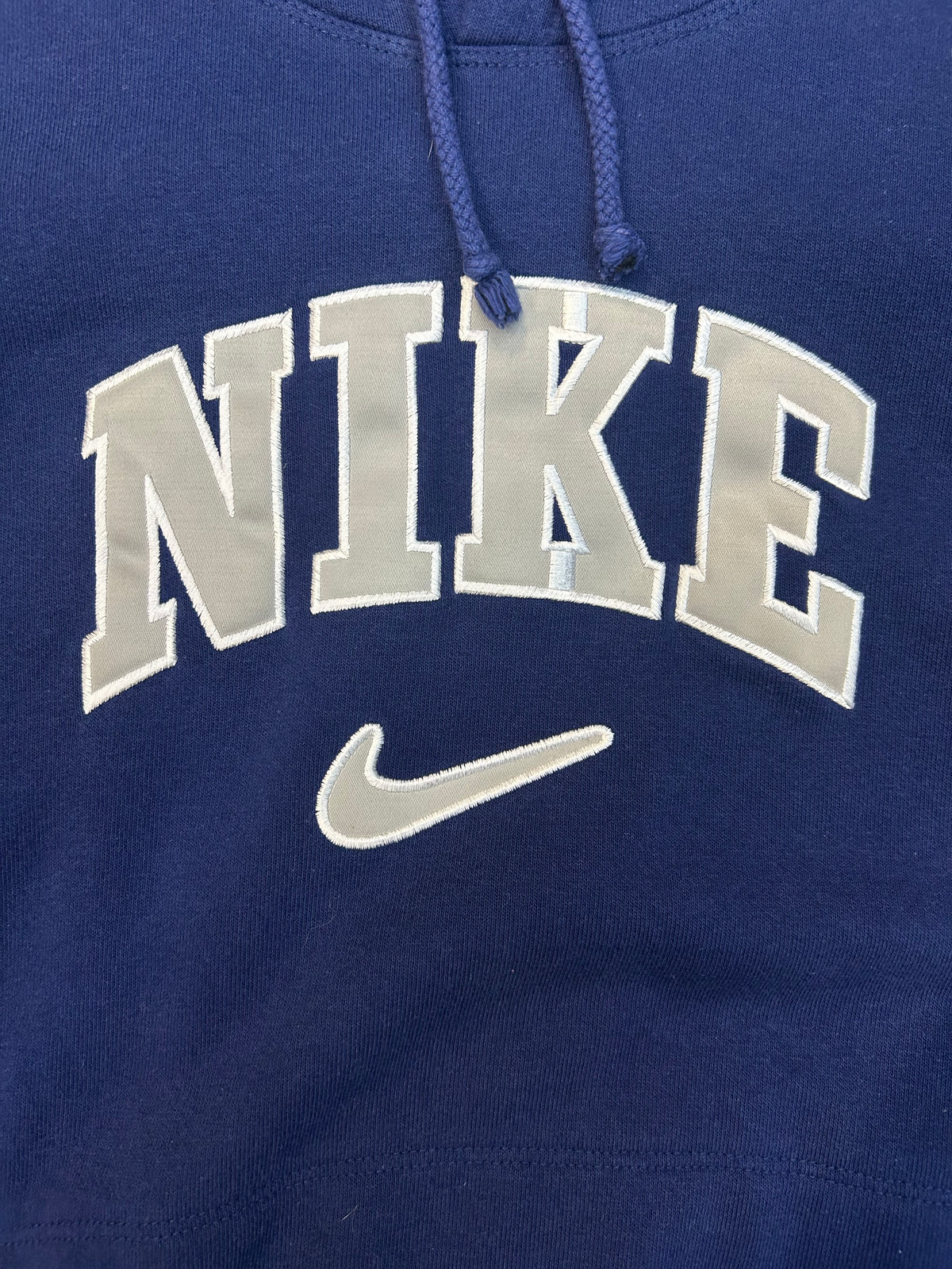 Vintage Nike Center Big Logo Navy Hoodie