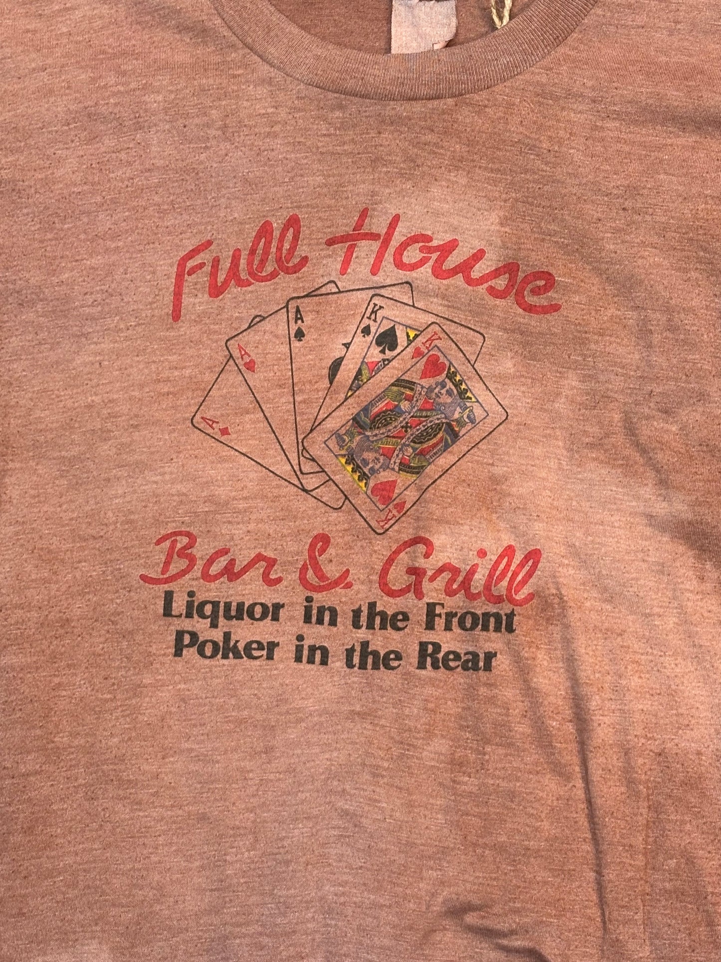 Vintage Single Stitch Full House Card Tee