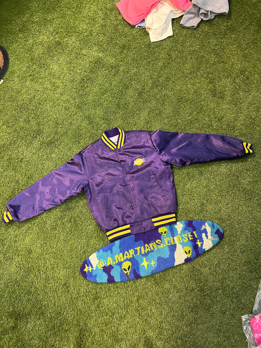 Vintage 80s Swingster Tag Los Angeles Lakers Satin Jacket