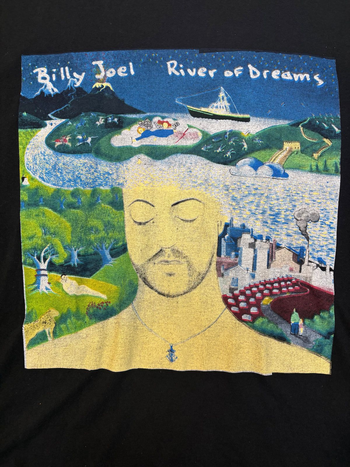 Vintage 1993 Billy Joel River Of Dreams Tour Tee