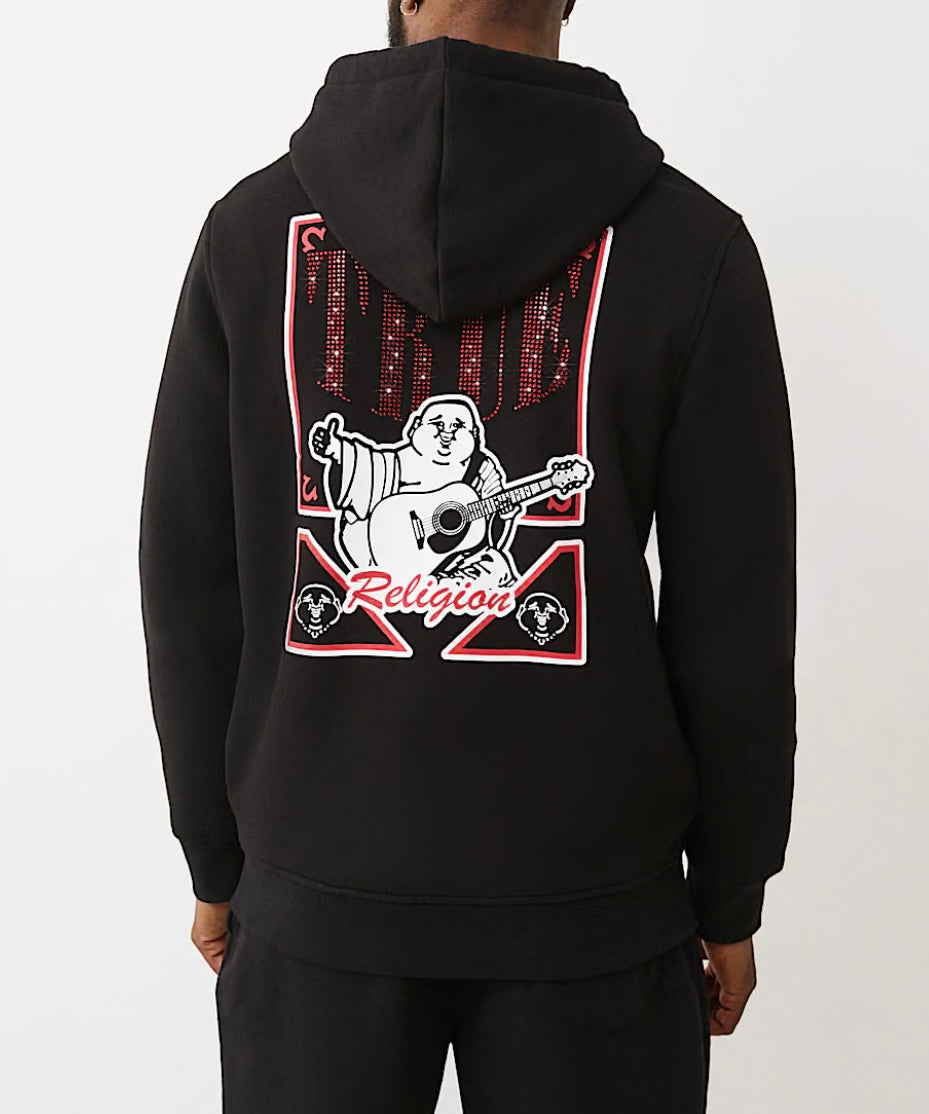 True Religion Buddha Card Zipup Jacket