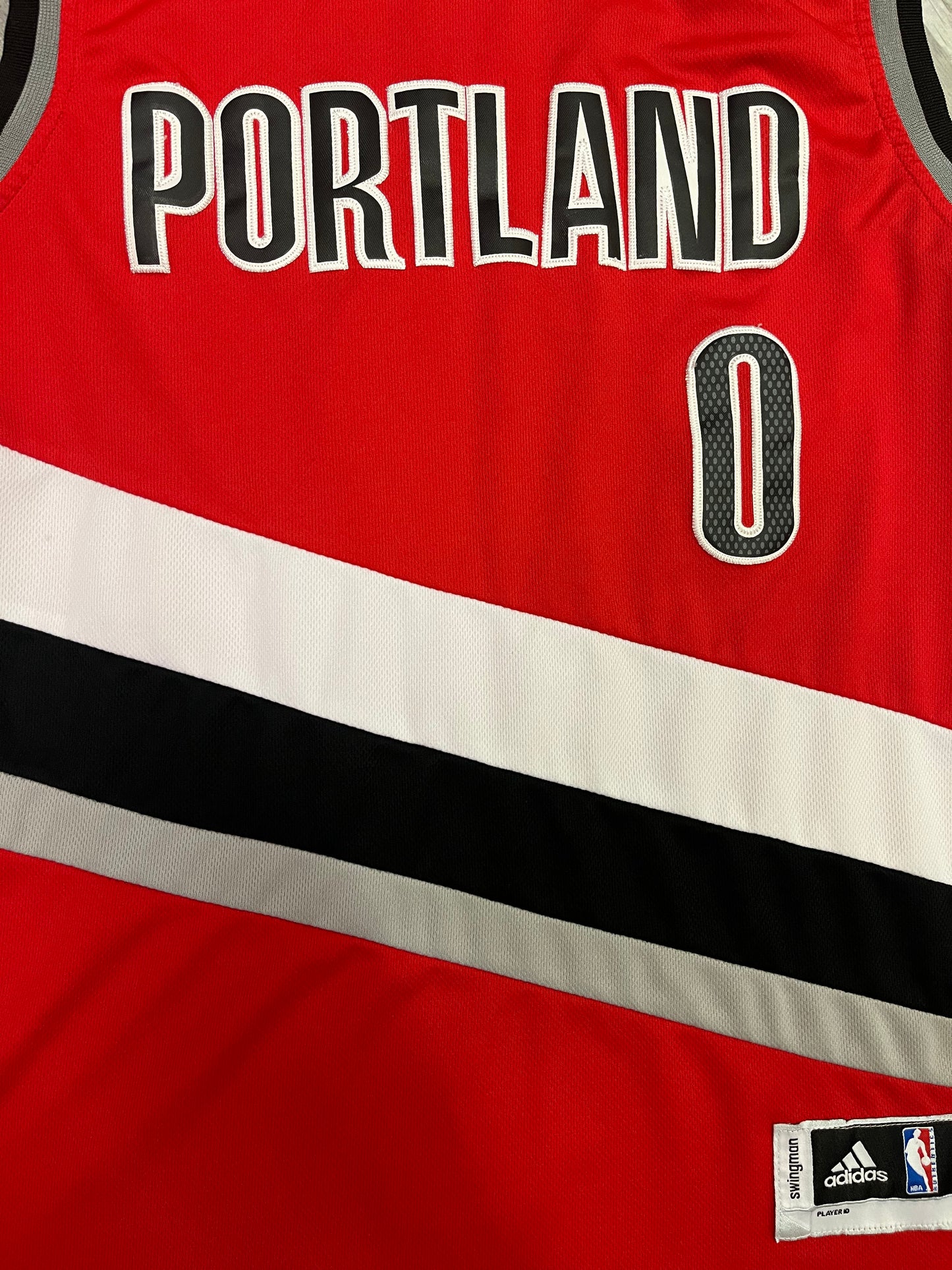 Retro Style Portland Trailblazers Damian Lillard basketball Jersey